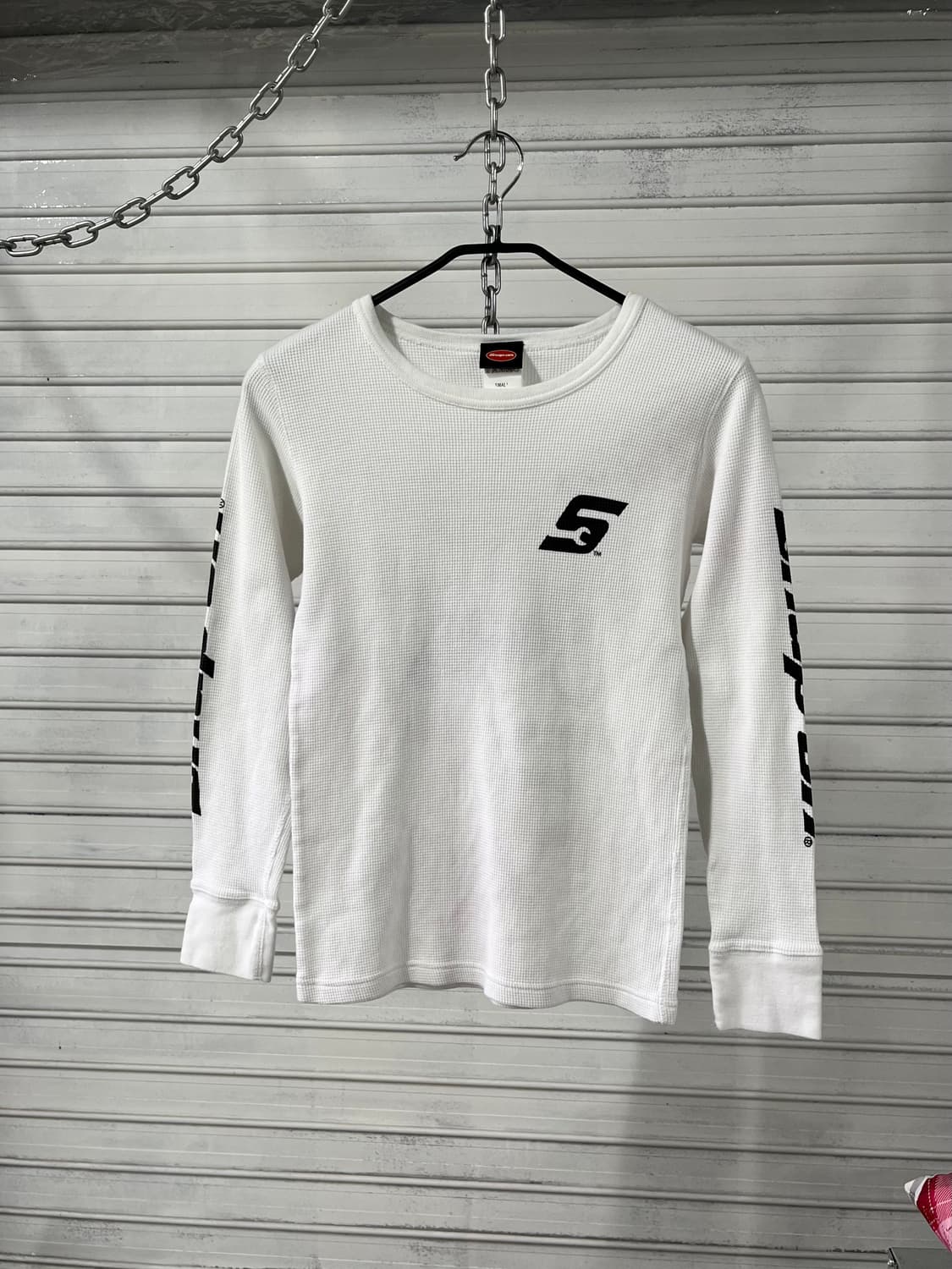 Snap On waffle long tee 상품이미지3