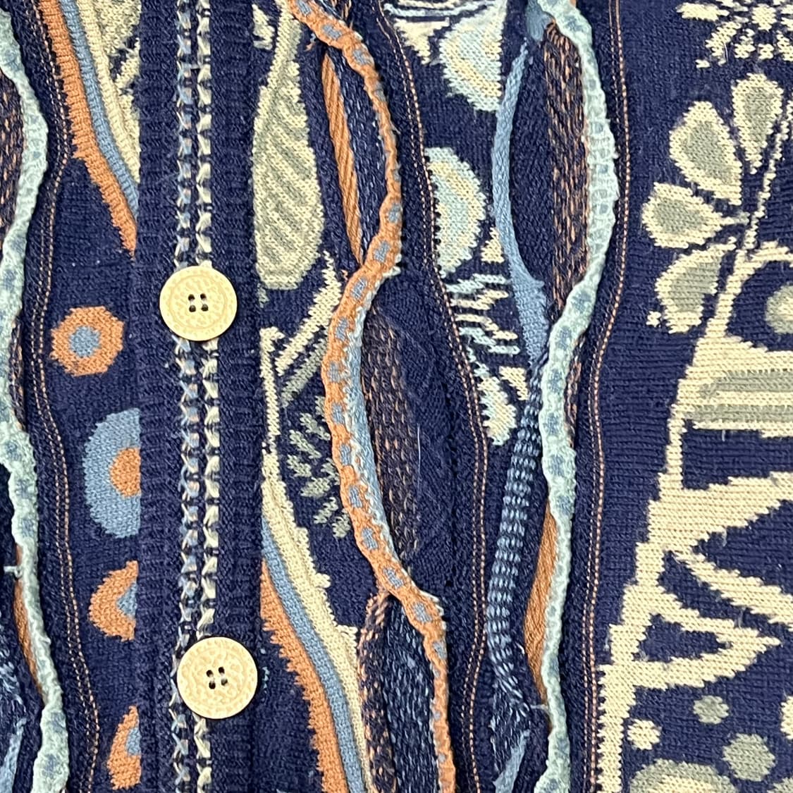  쿠지 패턴 케이블 니트 가디건 y14870 상품이미지4