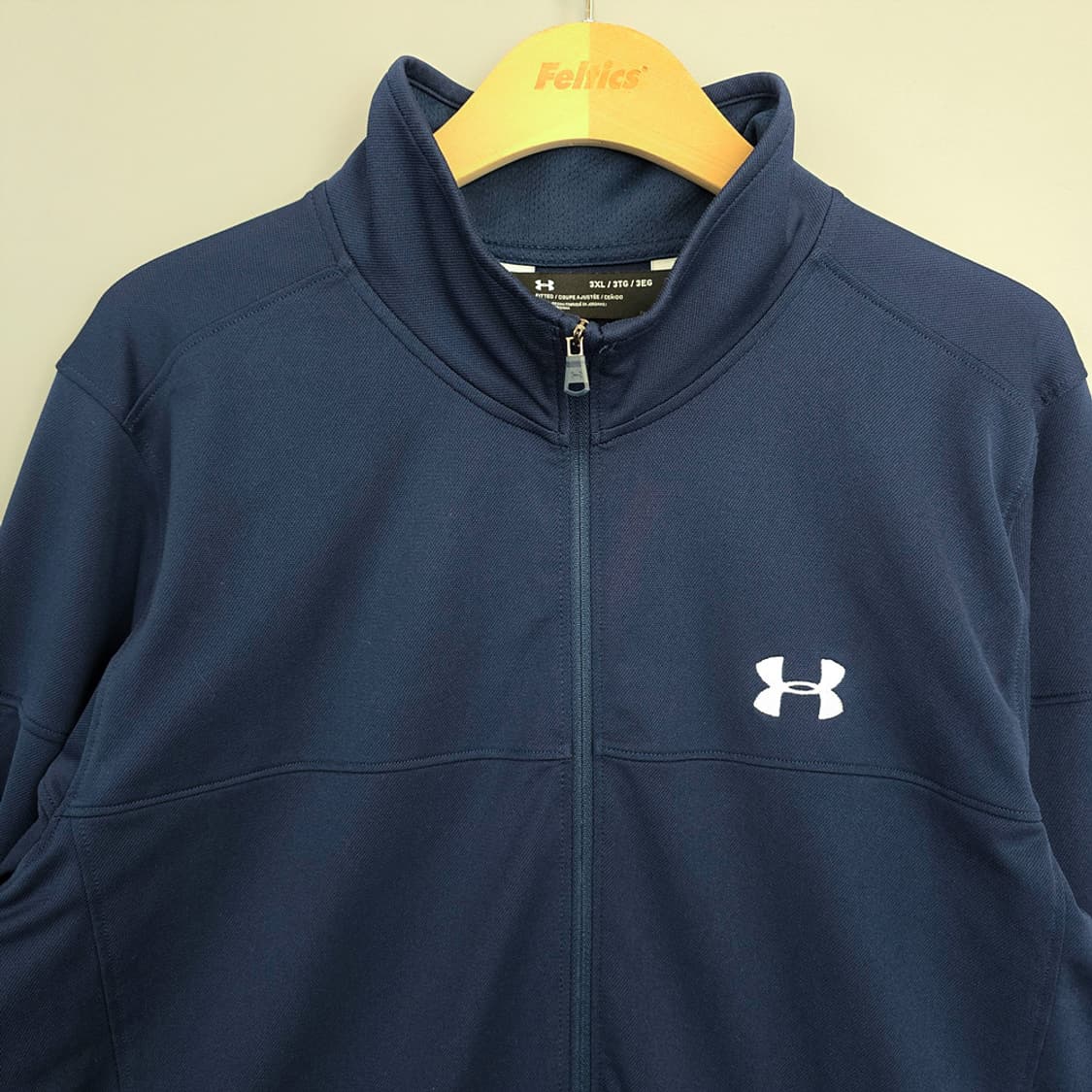 언더아머 UNDER ARMOUR 사이드 라인 트레이닝 집업 네이비 3XL 상품이미지2