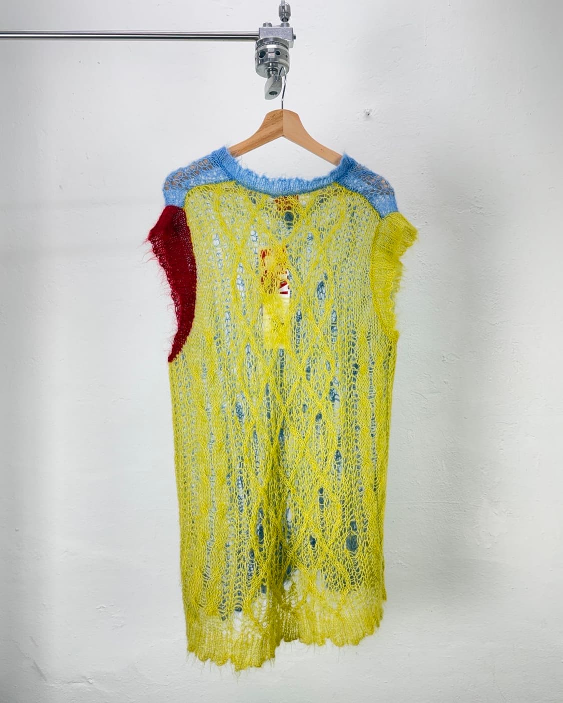 찰스 제프리 러버보이 로즈 펑 케이블 니트 베스트 상품이미지6