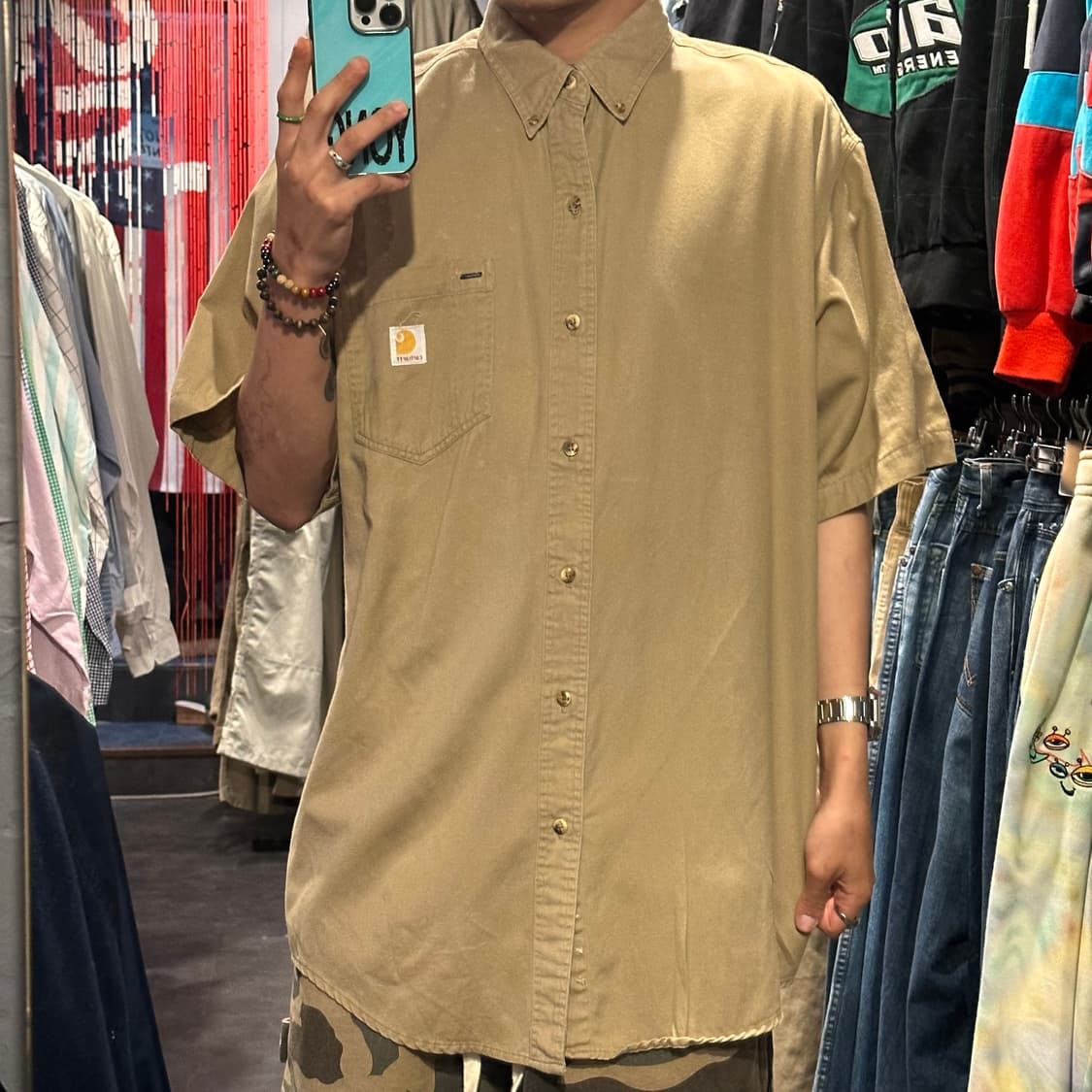[IM]  Carhartt 칼하트 반팔 셔츠 베이지 상품이미지7
