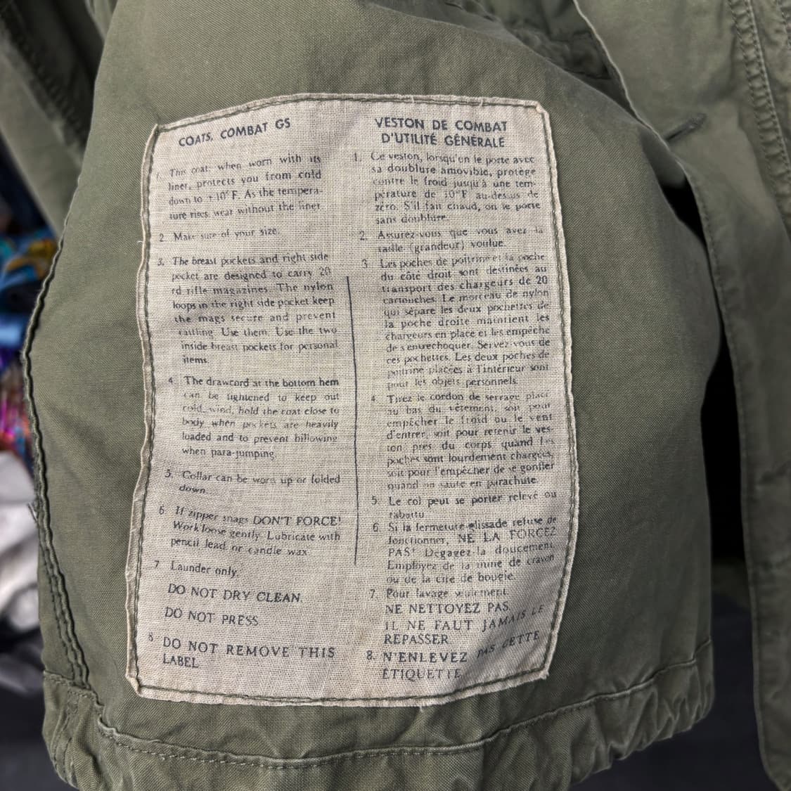 90s 폴로랄프로렌 수베니어 M-43 밀리터리 필드자켓 N172 상품이미지9