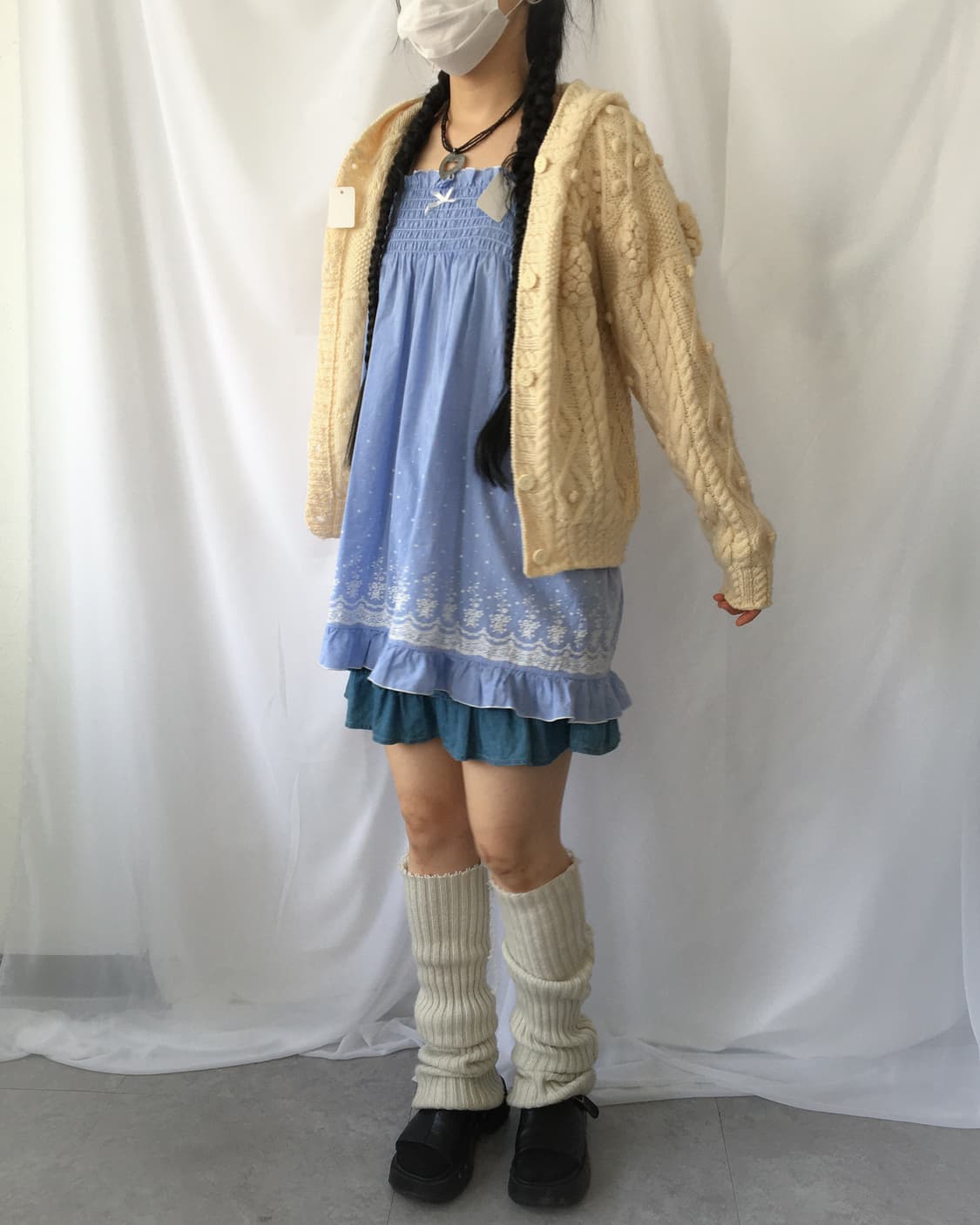 Printing pattern point sleeveless onepie 상품이미지7