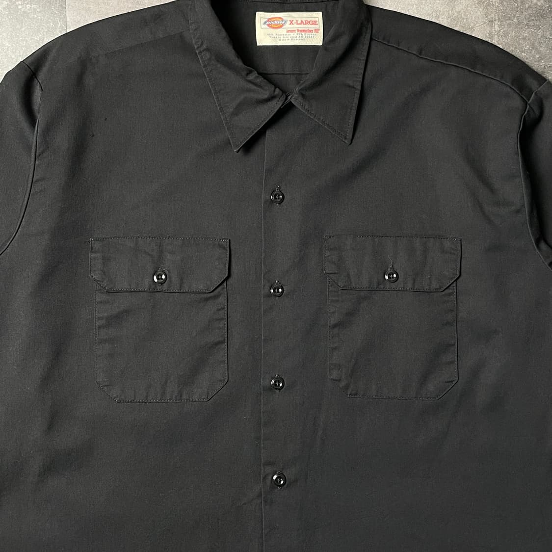 DICKIES 디키즈 빈티지 블랙 플랩포켓 워크 셔츠 A00997 상품이미지3