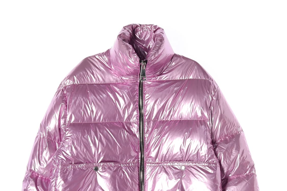 크리스조이 구스다운 핑크 하프 패딩 다운 자켓 재킷
 상품이미지4