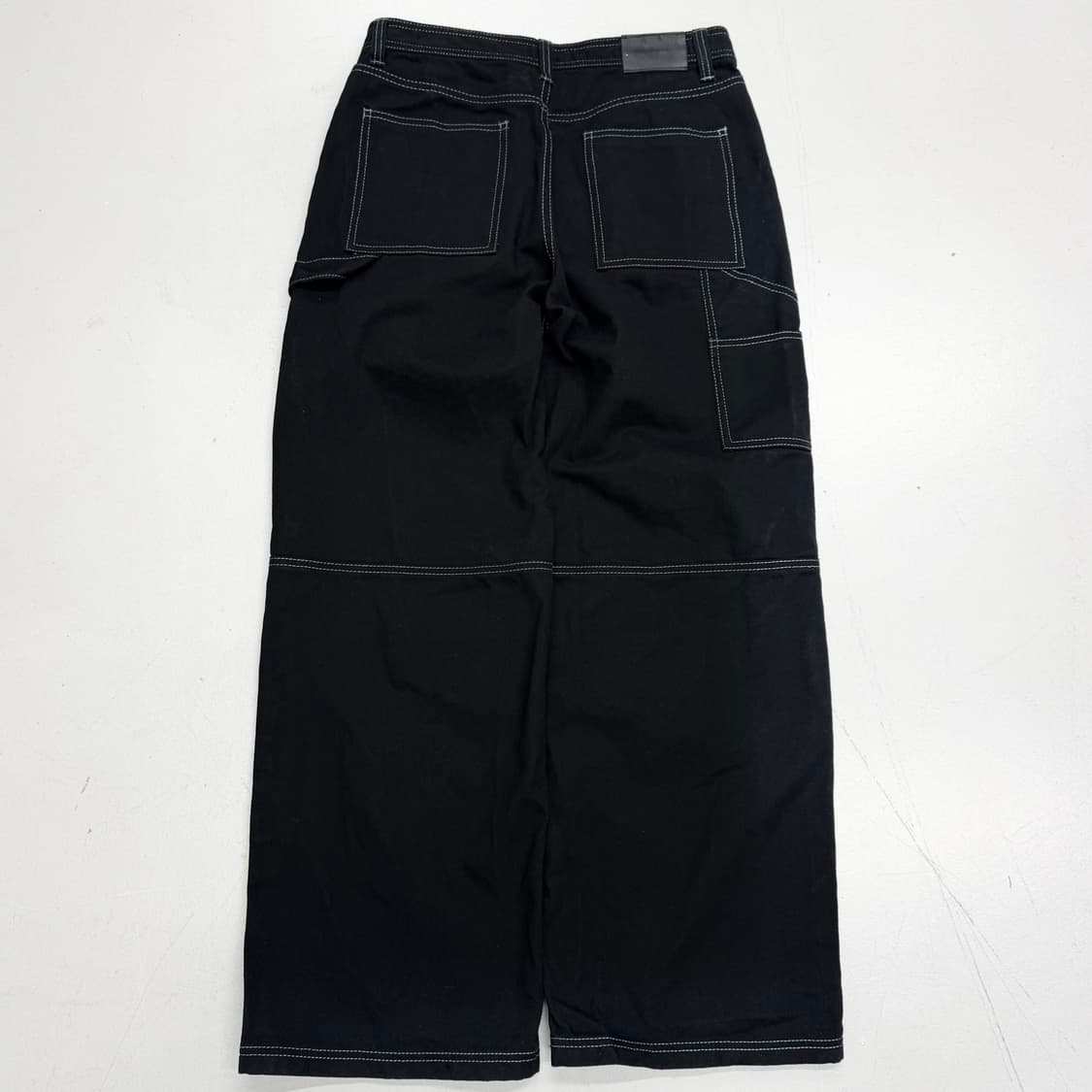 메종미네드 카펜터 스티치 와이드 팬츠 블랙 상품이미지3