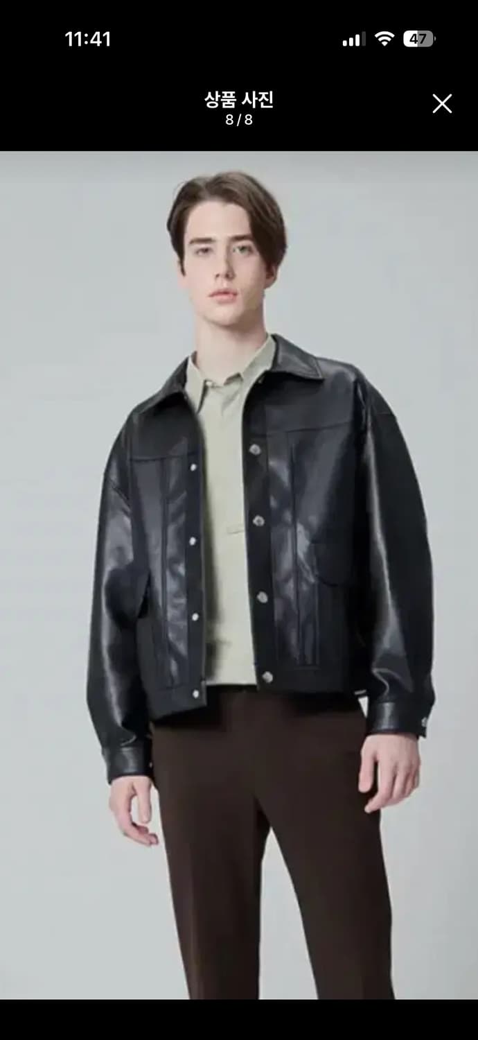 시스템옴므 레더자켓 택달린 민트급 판매합니다 상품이미지5
