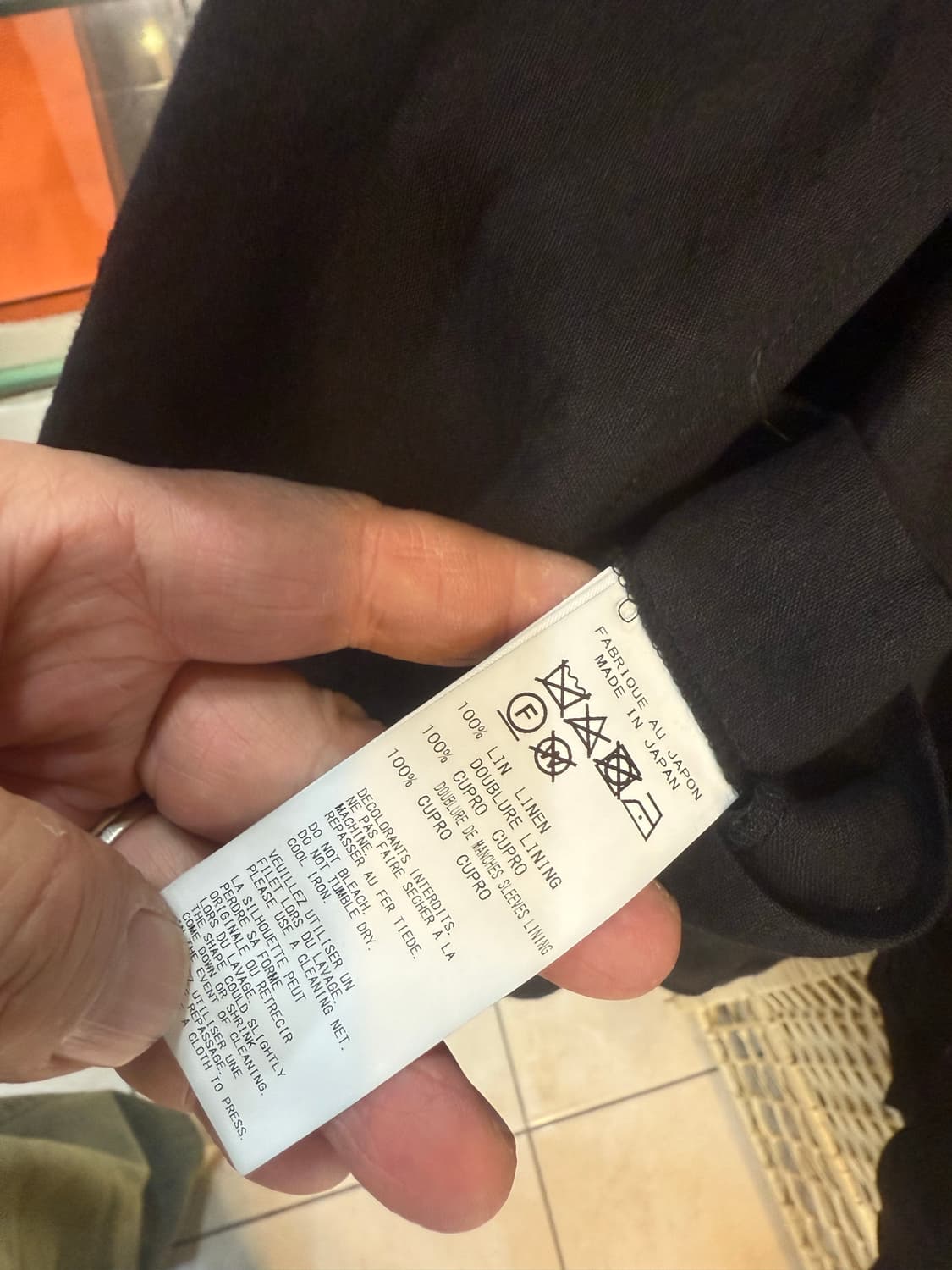 4/105/21ss 정품 요지야마모토 백프린트 자켓 팝니다 상품이미지3