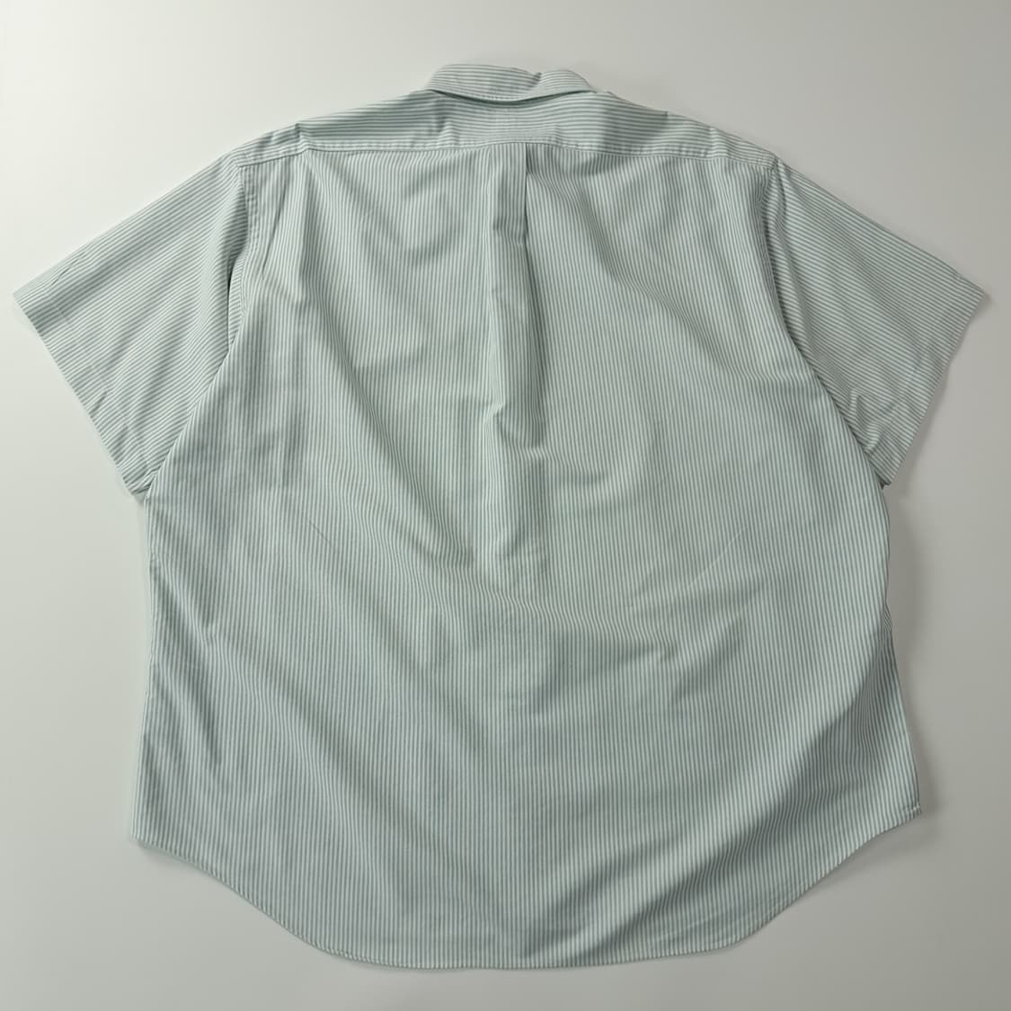 CJ267 XL 폴로 빅사이즈 골프엠블럼 그린 스트라이프 반팔 셔츠 남 상품이미지6