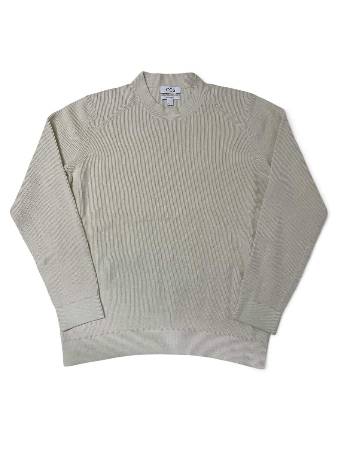 COS Regular Fit Cotton Knit Off-White L 상품이미지1