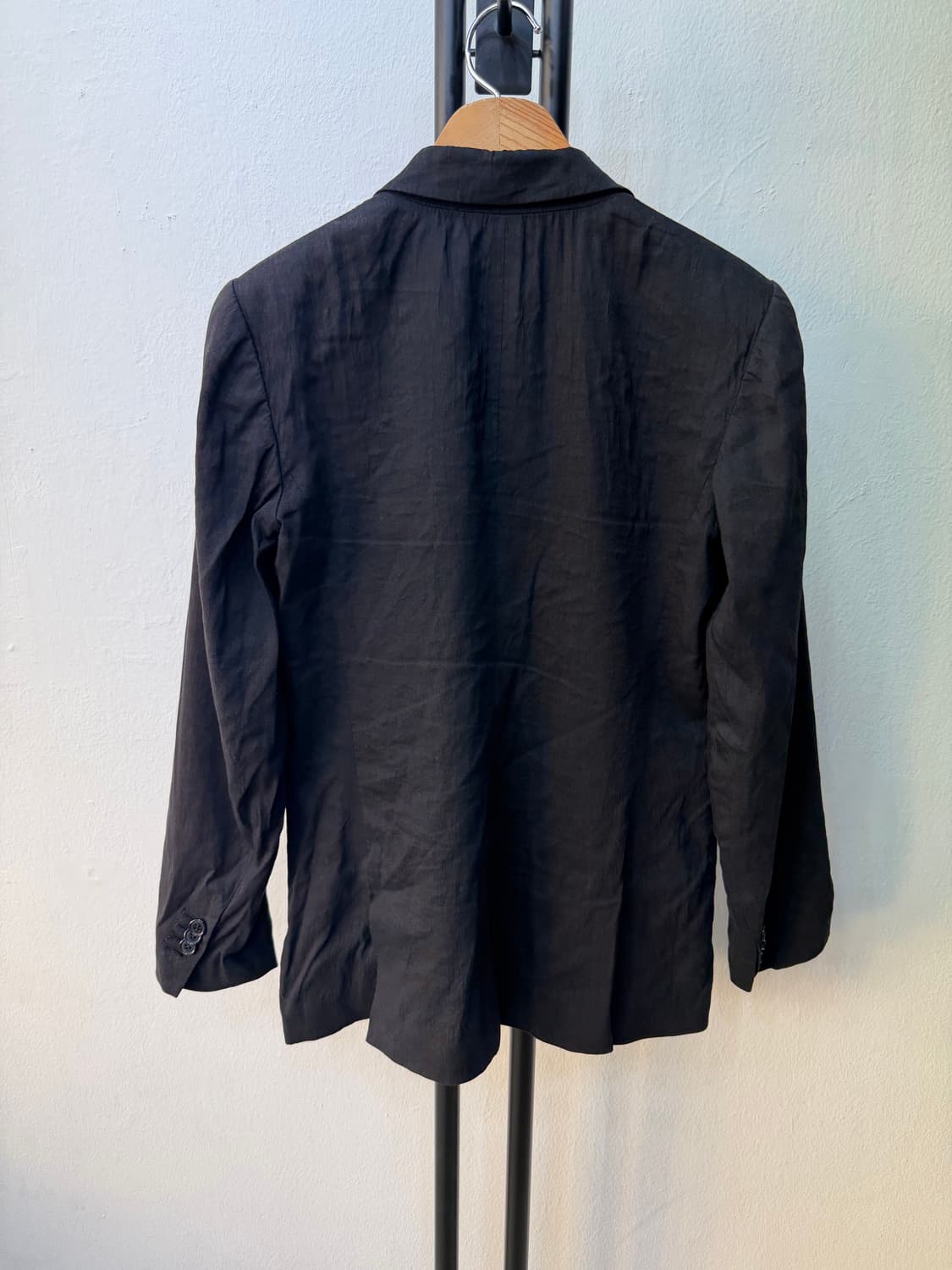 정품) theory 띠어리 블랙 더블 브레스트 자켓 0(55) 상품이미지4