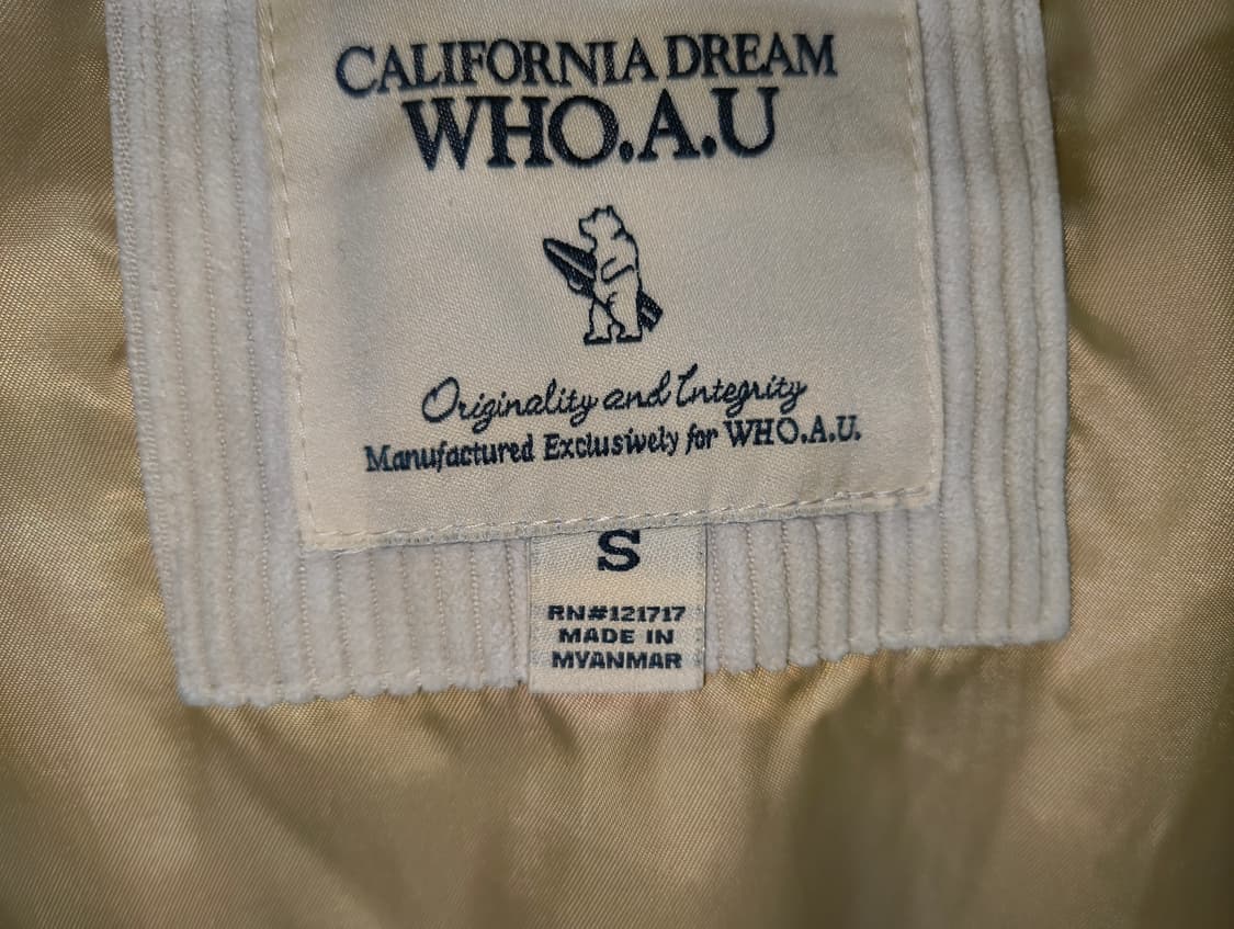 후아유 코듀로이 숏푸퍼 패딩 베이지 S사이즈 상품이미지4