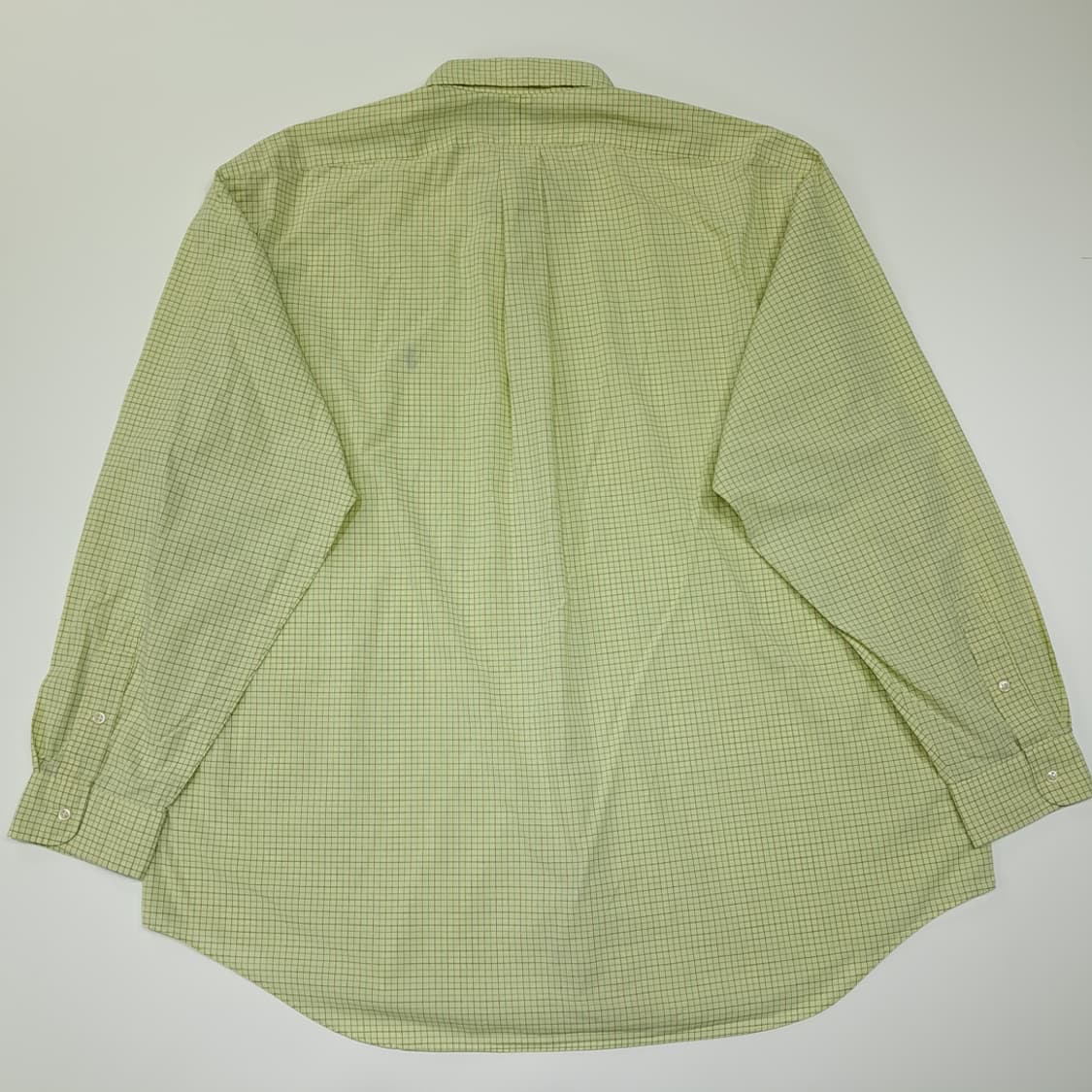 CL775 2XL 폴로 90s 마이크로체크 버튼다운 옐로우 셔츠 남방 상품이미지6