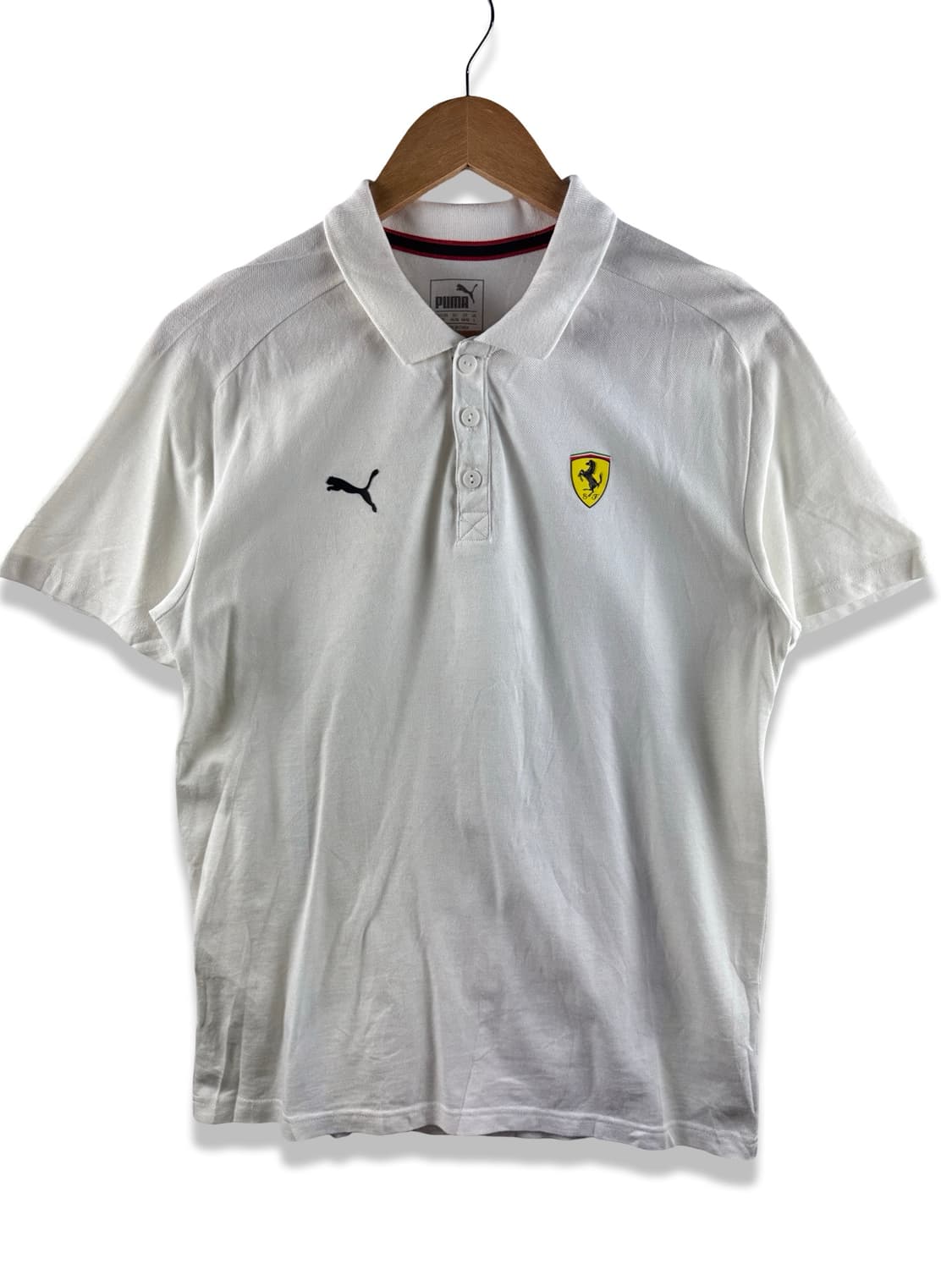 페라리X퓨마 화이트 카라티셔츠2786 상품이미지1