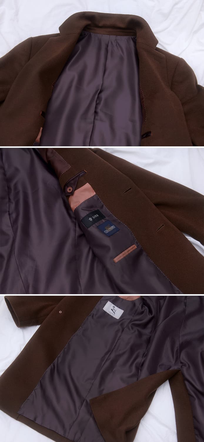 지이크 콜롬보 이태리 퓨어 캐시미어 싱글 클래식 코트 (95-100) 상품이미지6