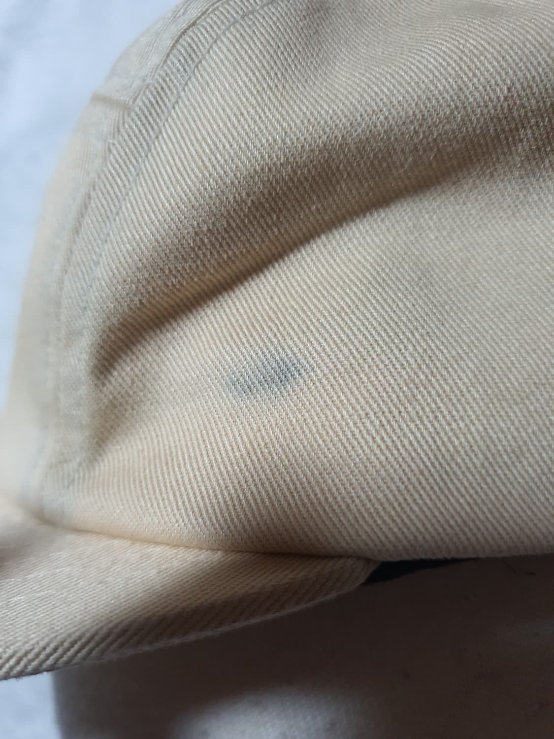 스투시 STUSSY 로고 가죽스트랩 캠프캡.베이지.설명확인 상품이미지9