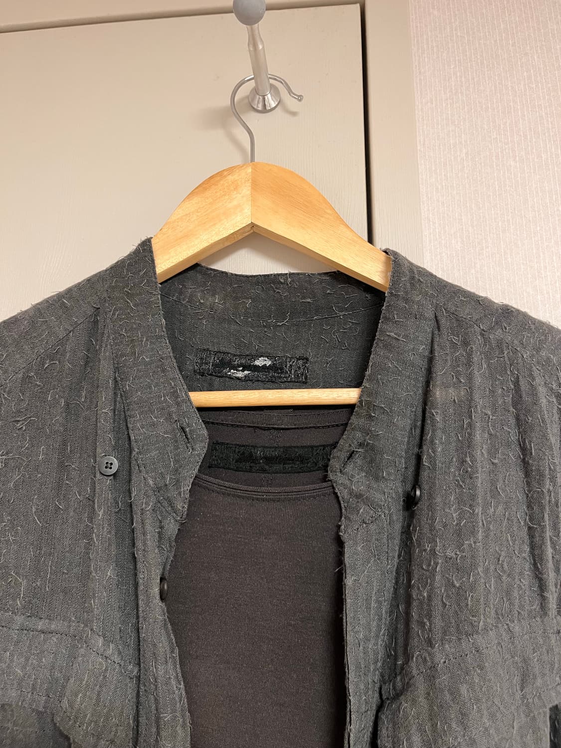 [S] 더블슬리브 필드 셔츠 & 이너 티셔츠 일괄 상품이미지2