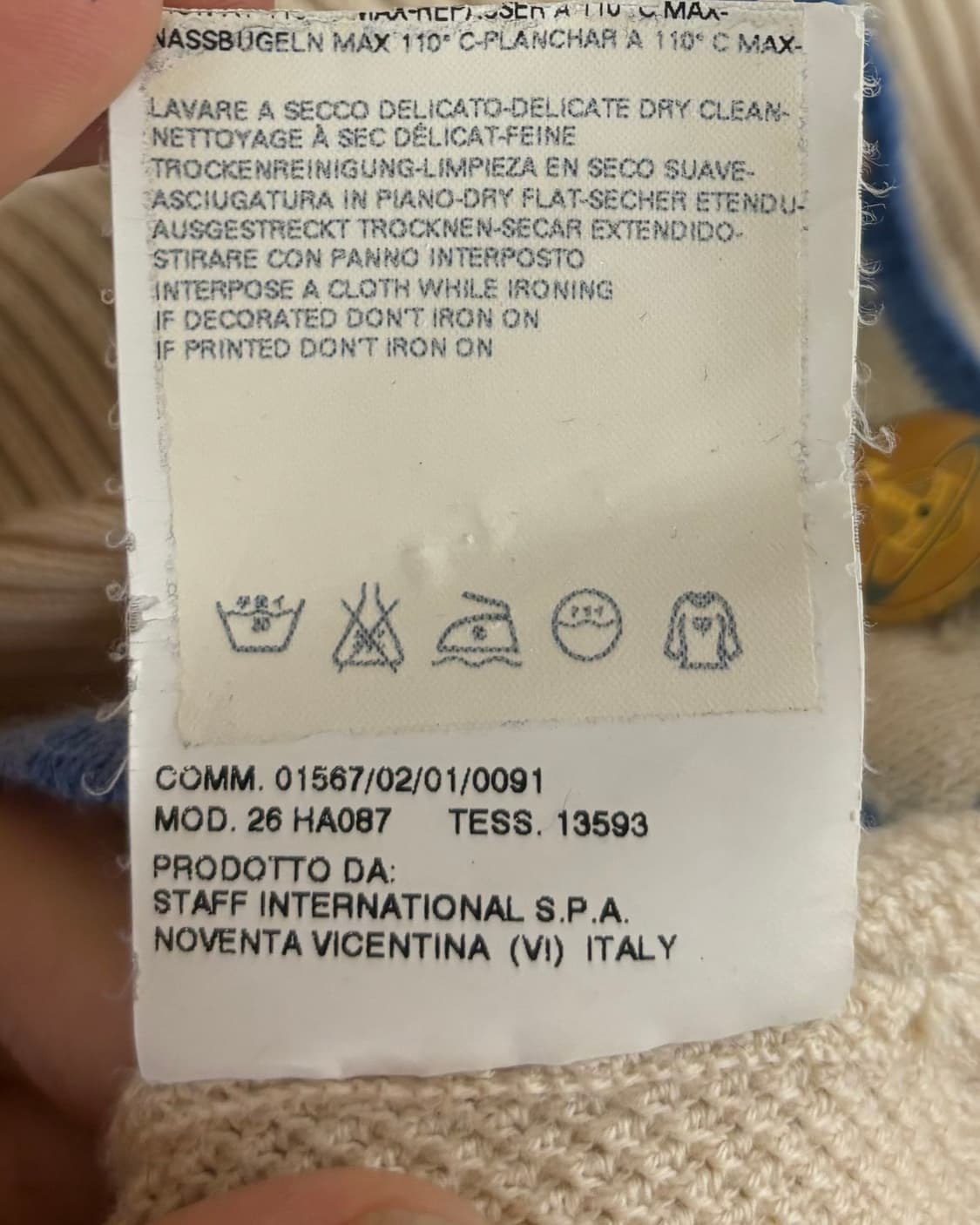 비비안 웨스트우드 레드라벨 아이보리 하프 가디건  상품이미지8