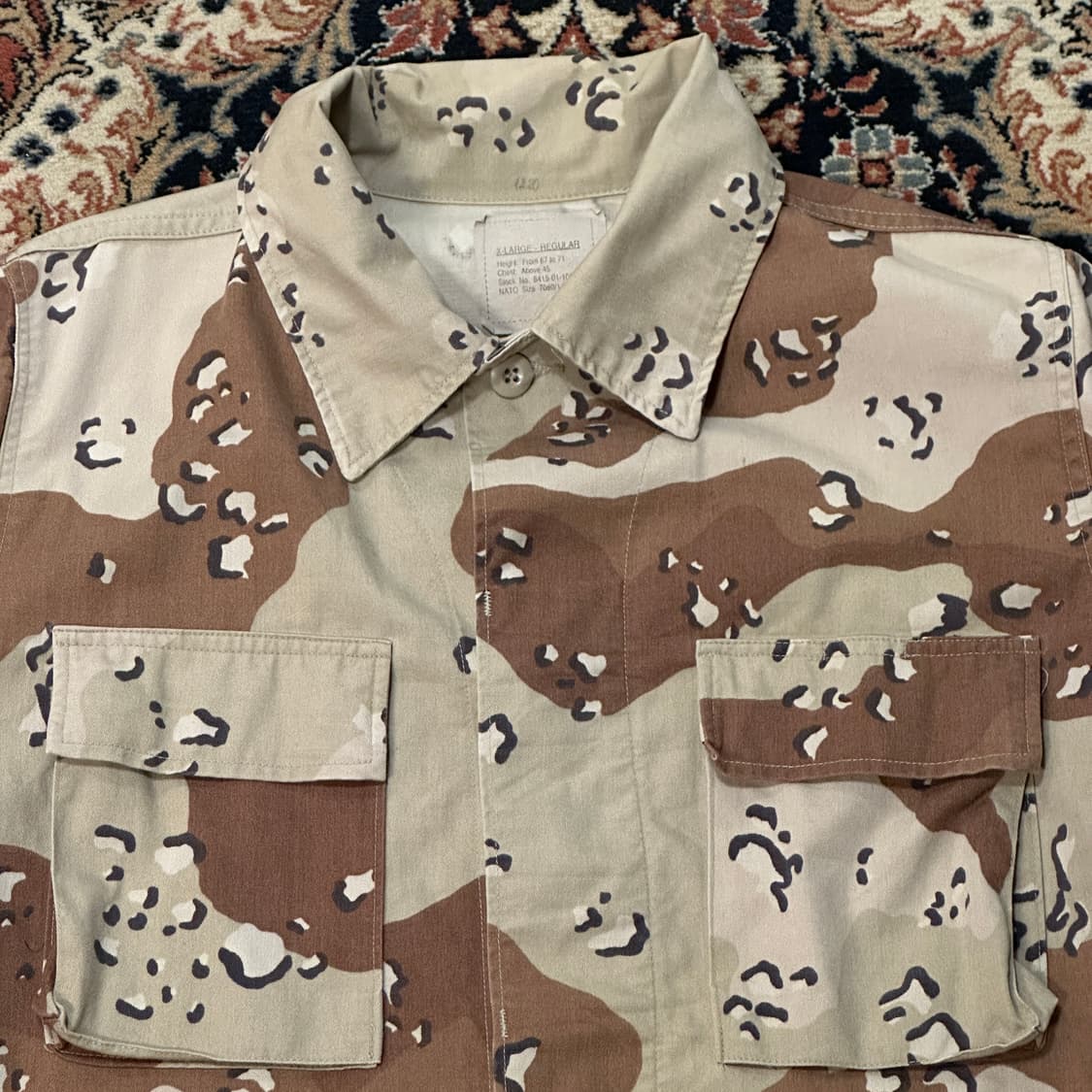 미군 오리지날 초코칩 BDU 카모 데저트 자켓 (XL-R) 상품이미지3