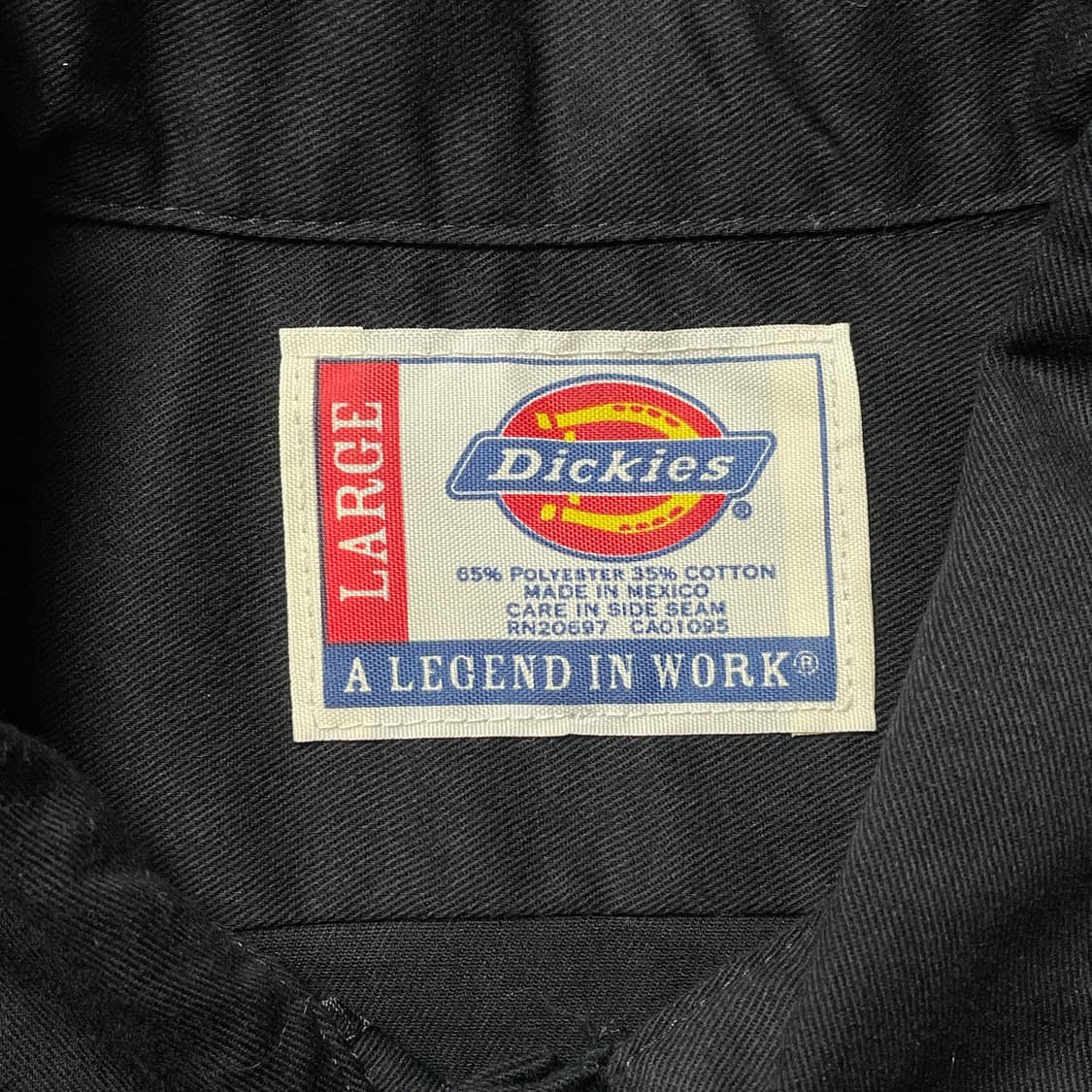 DICKIES 디키즈 블랙 플랩포켓 반팔 워크셔츠 A01108 상품이미지10