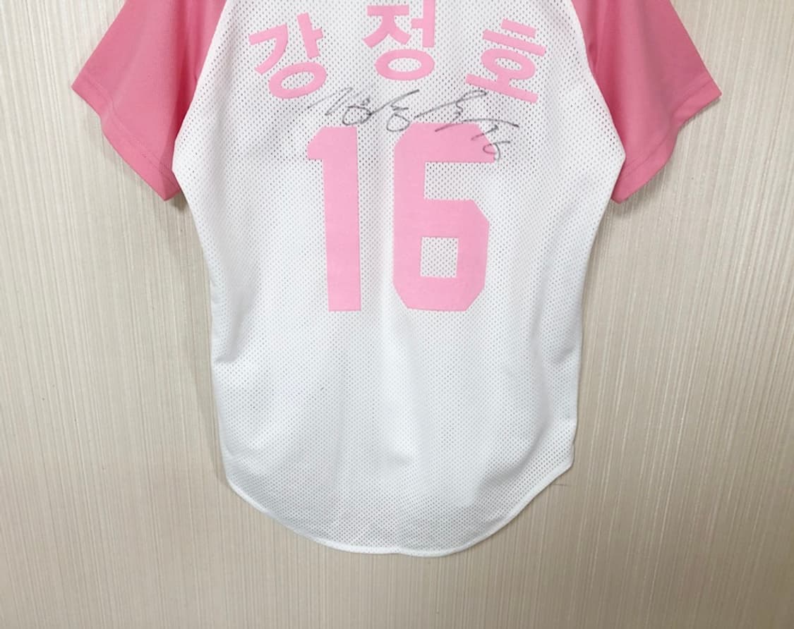 KBO ATC 넥센(키움)히어로즈 핑크유니폼 85 #16 강정호(싸인) 상품이미지10