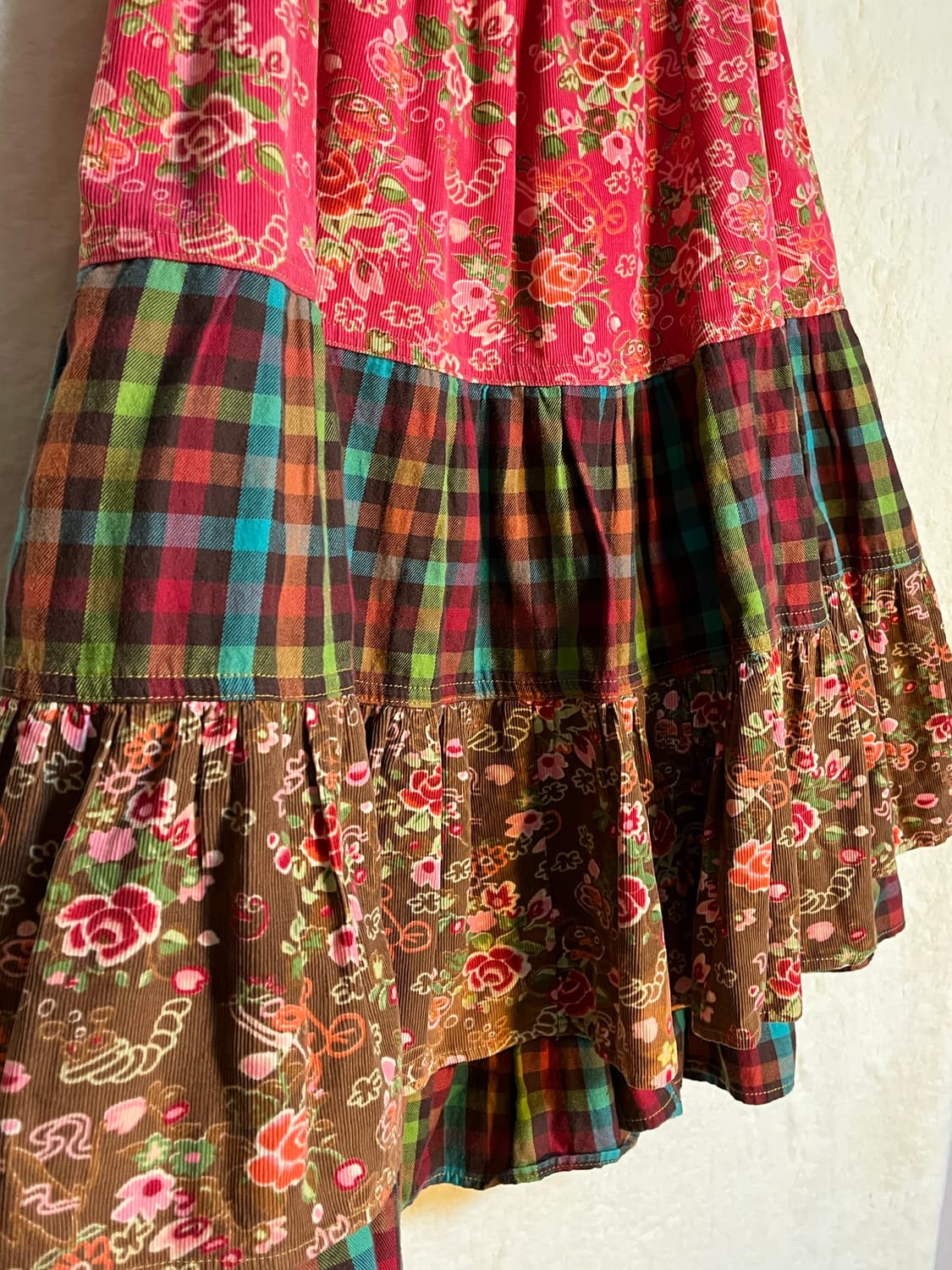 빈티지 하구미 코듀로이 패치 스커트 상품이미지3