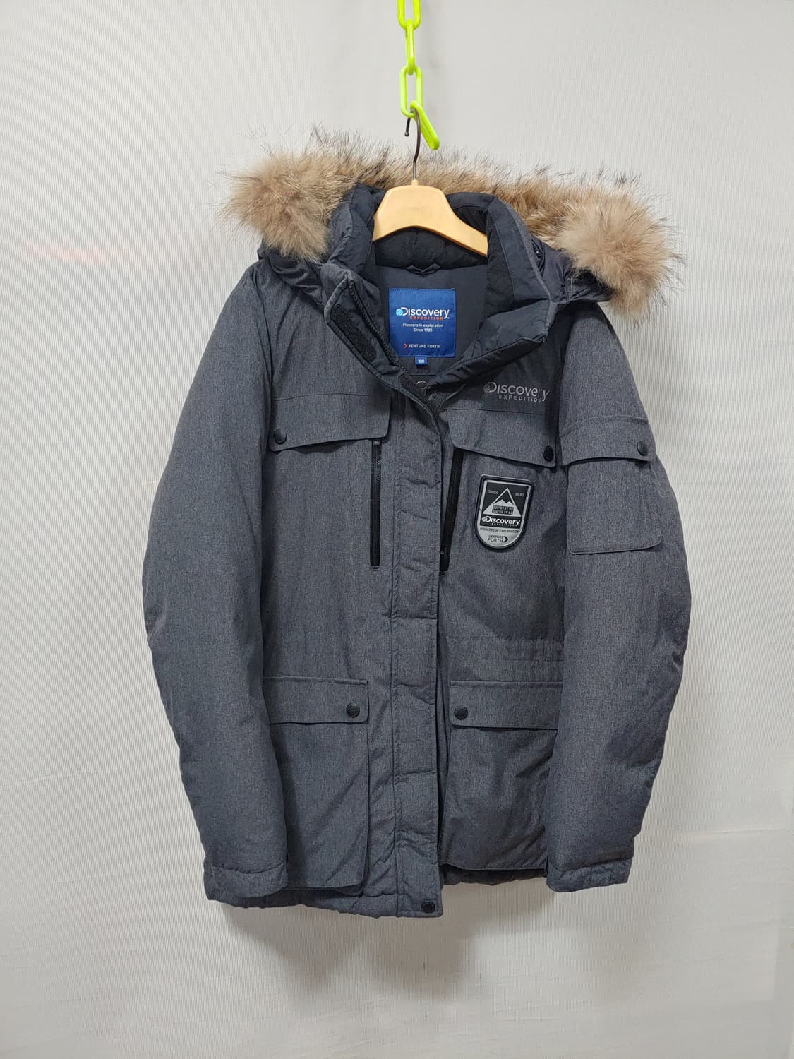 디스커버리 구스다운  패딩 그레이 여성95~100 상품이미지1