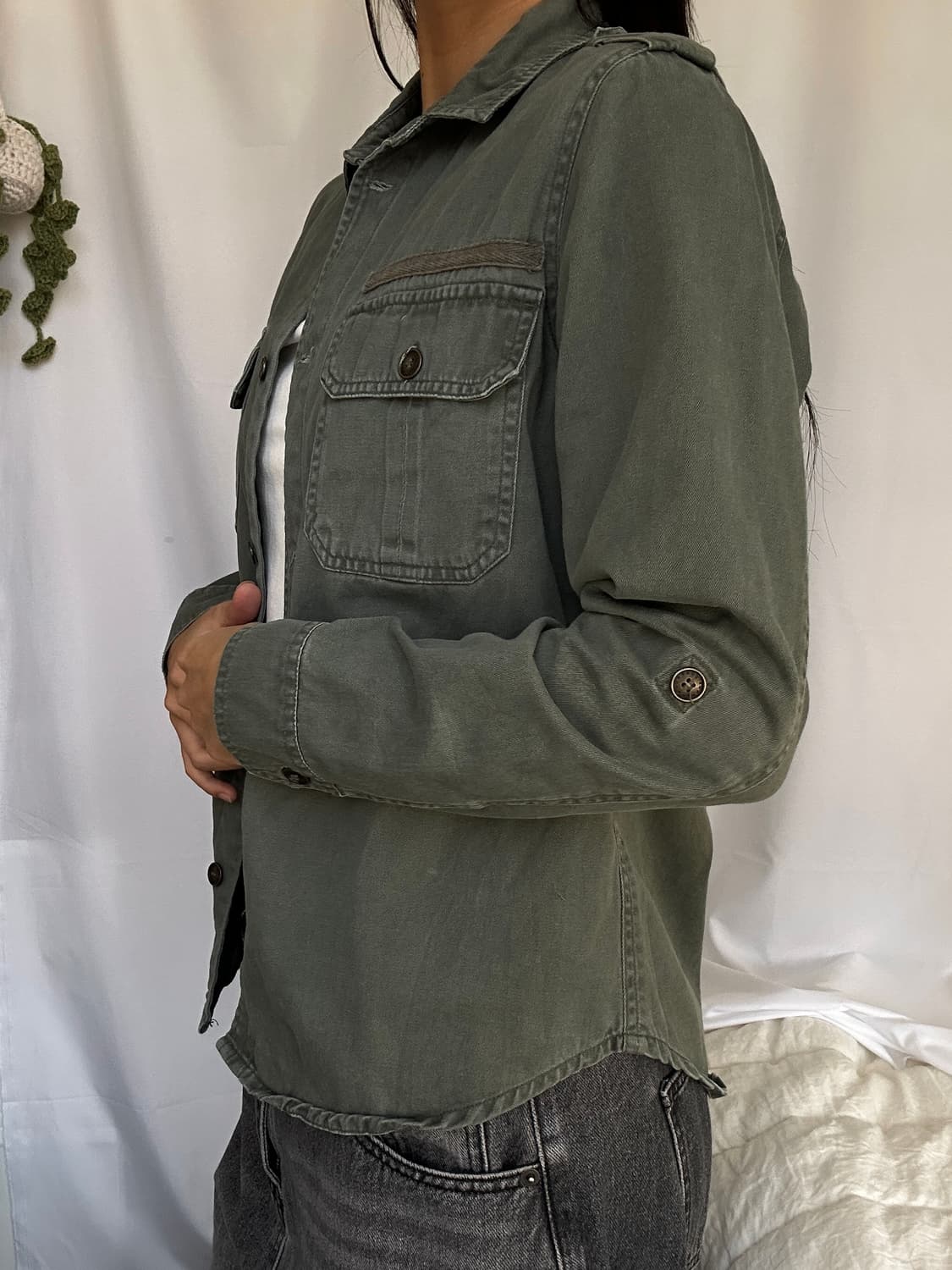 빈티지 코튼 긴팔 셔츠 상품이미지2