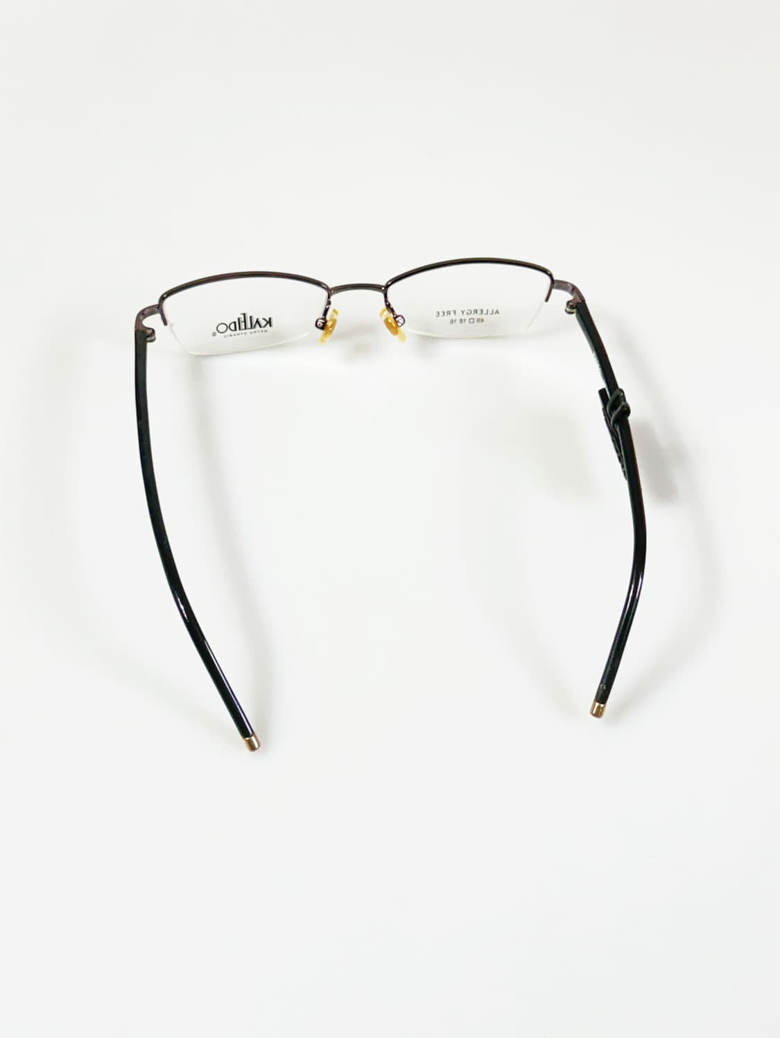 90s KALEIDO 반무테 스퀘어 메탈 프레임 빈티지 안경 상품이미지5