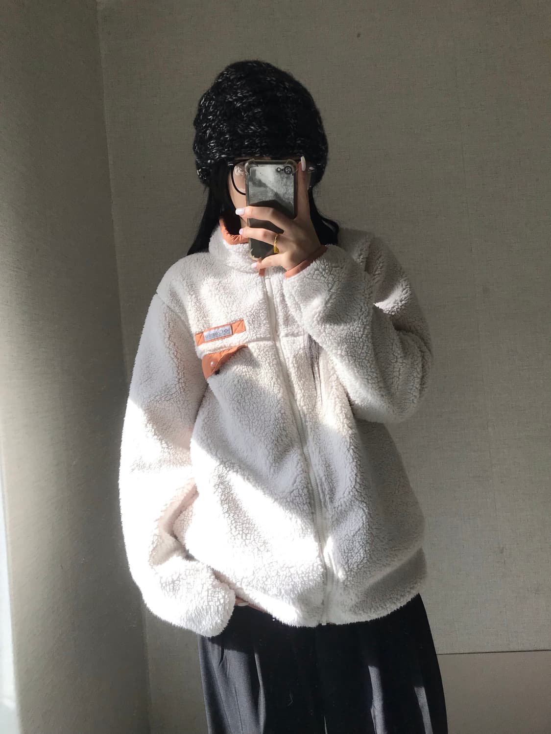 콜롬비아 아이보리 후리스 상품이미지1