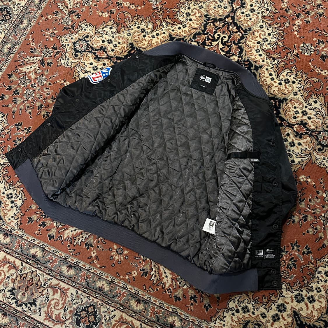 뉴에라 레이더스 바시티 자켓 (XL) 올드스쿨 상품이미지7