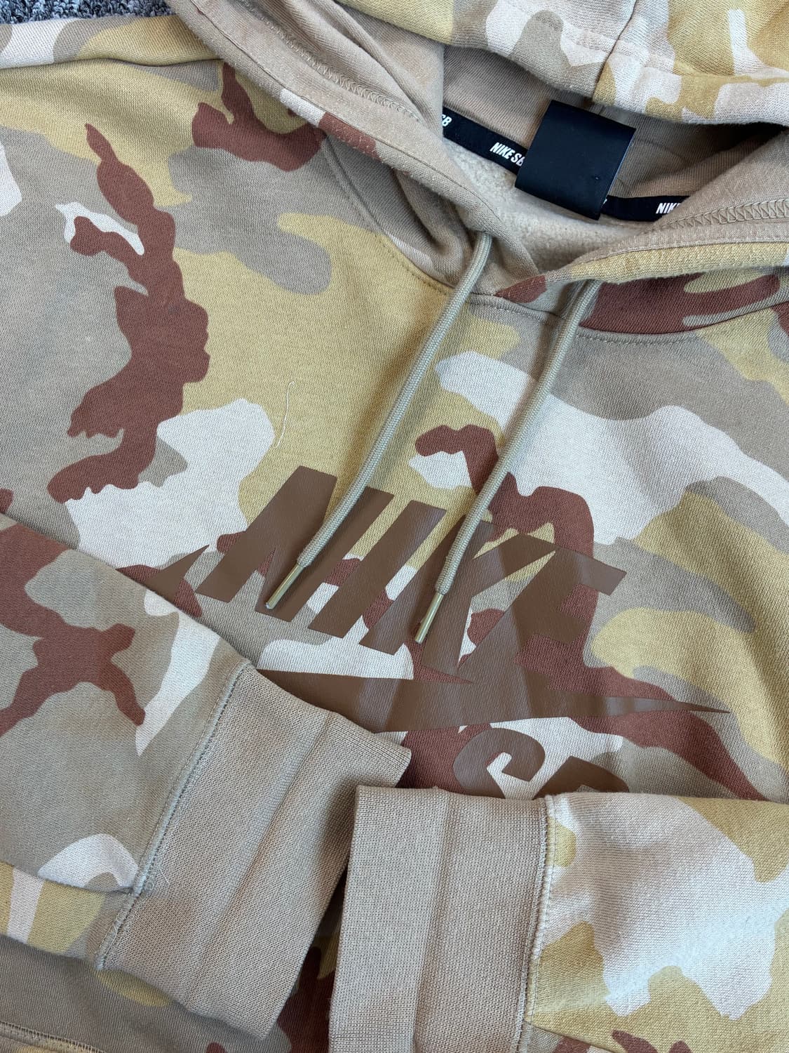 나이키 SB 베이지 카모 후드티 2XL 상품이미지6