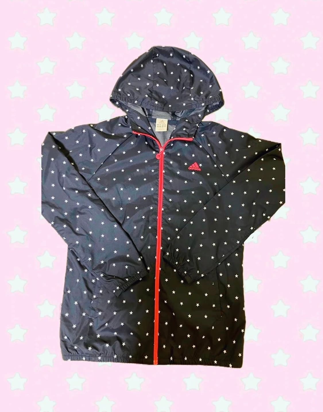 빈티지 아디다스 스타 도트 패턴 바람막이 상품이미지1