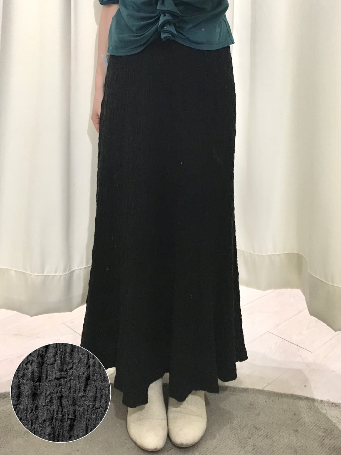 crinkled straight maxi skirt 상품이미지1