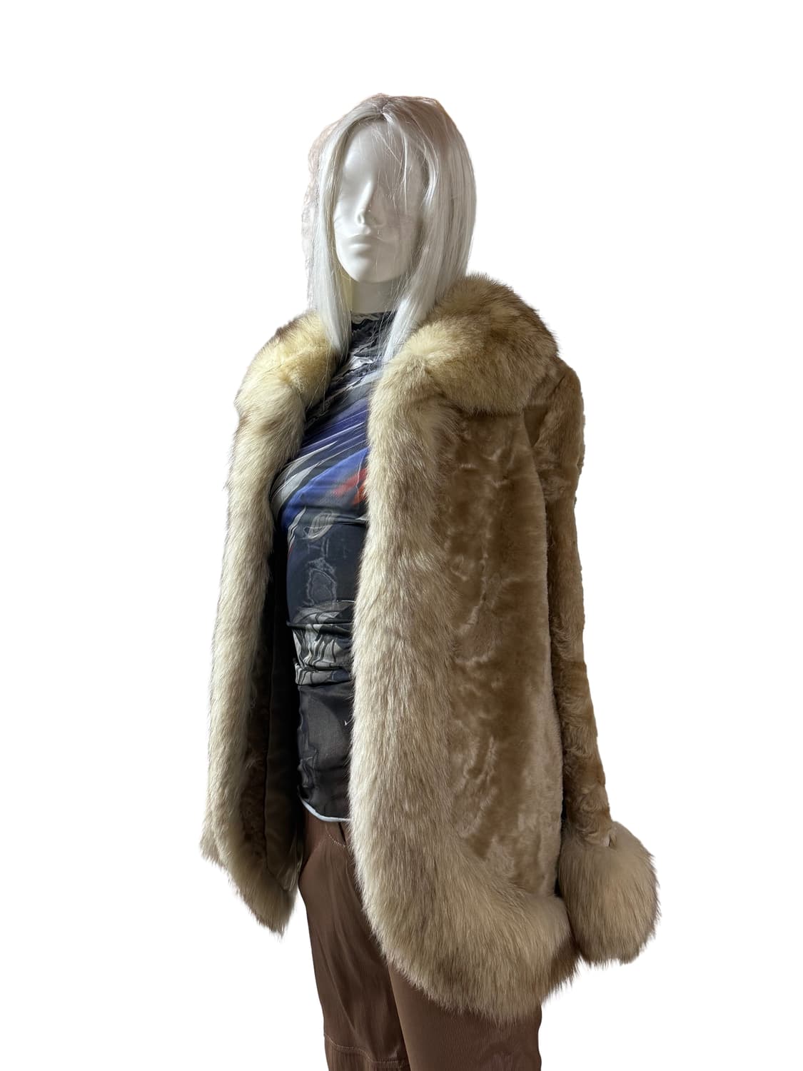 핀터레스트 무드 리얼 퍼 자켓 상품이미지3