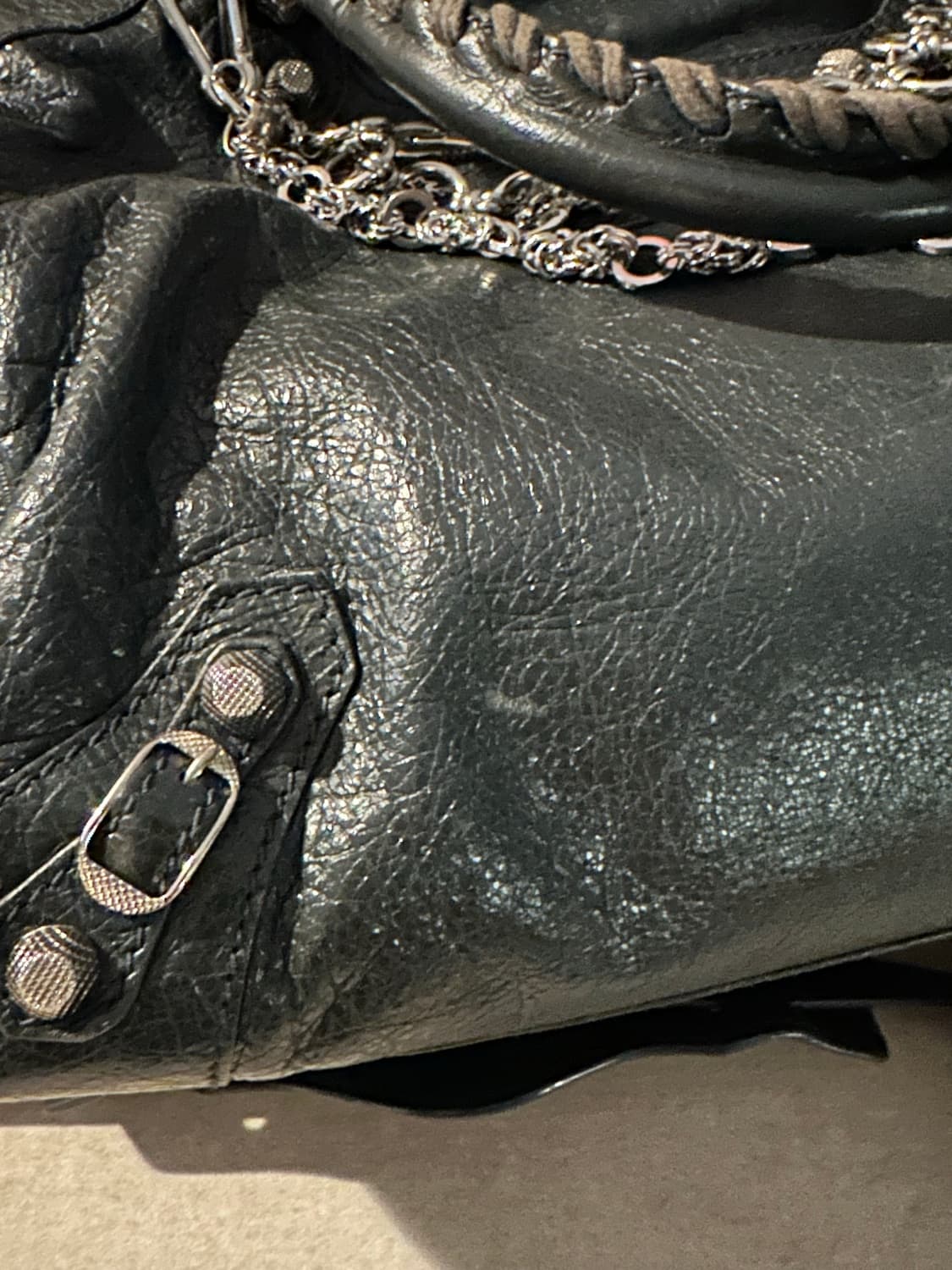 발렌시아가 모터백 벨로 다크그레이 상품이미지4