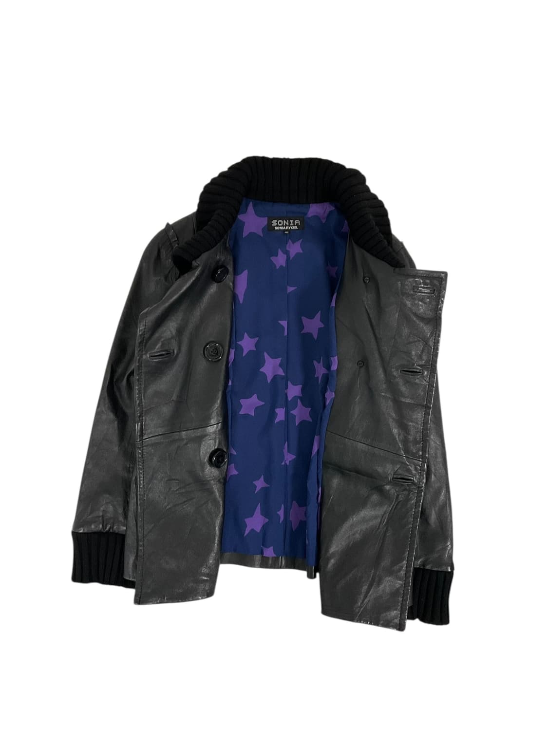 Sonia rykiel 버튼 가죽 자켓 상품이미지2