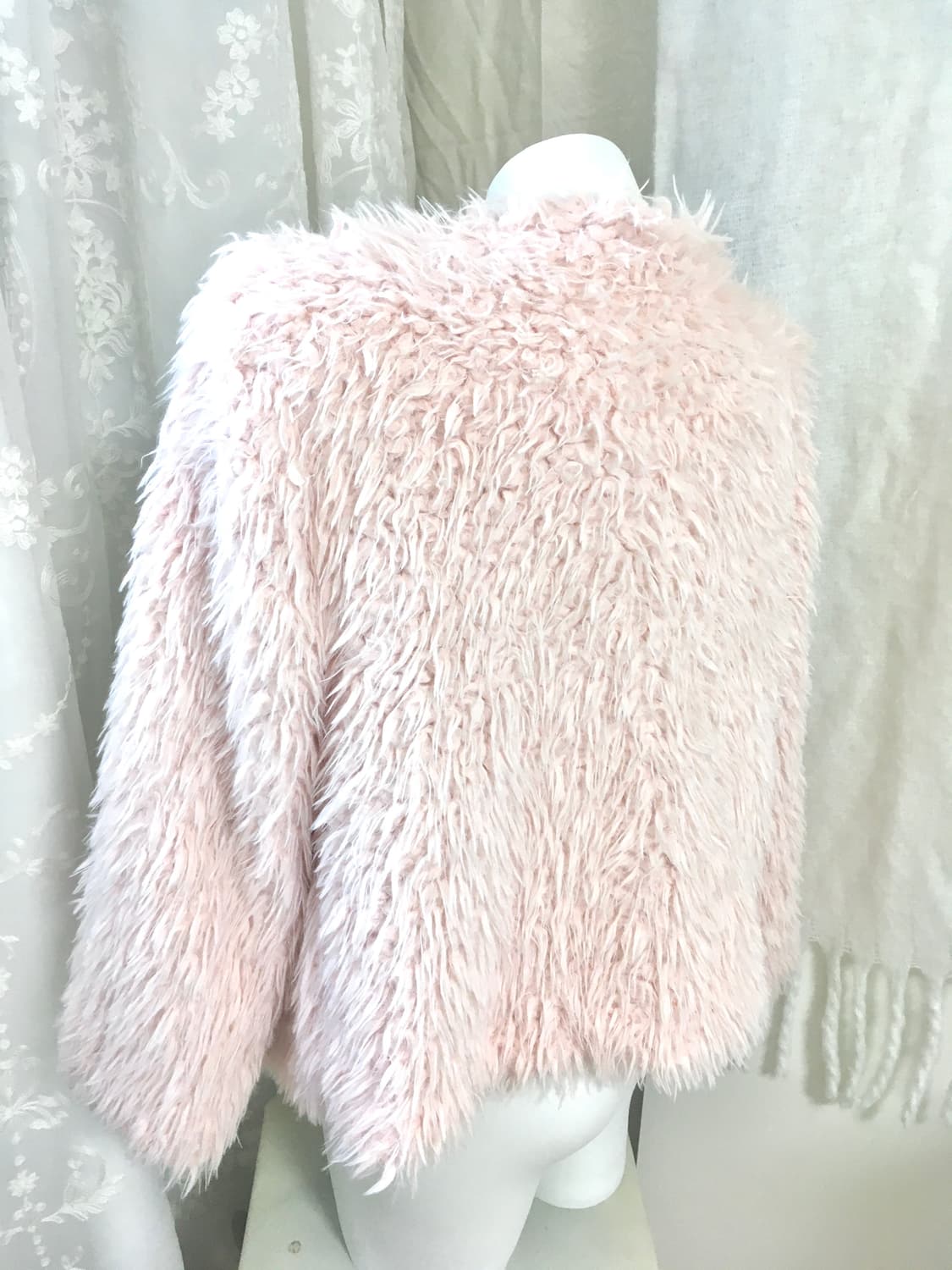 파스텔핑크 퍼자켓 가디건 상품이미지5