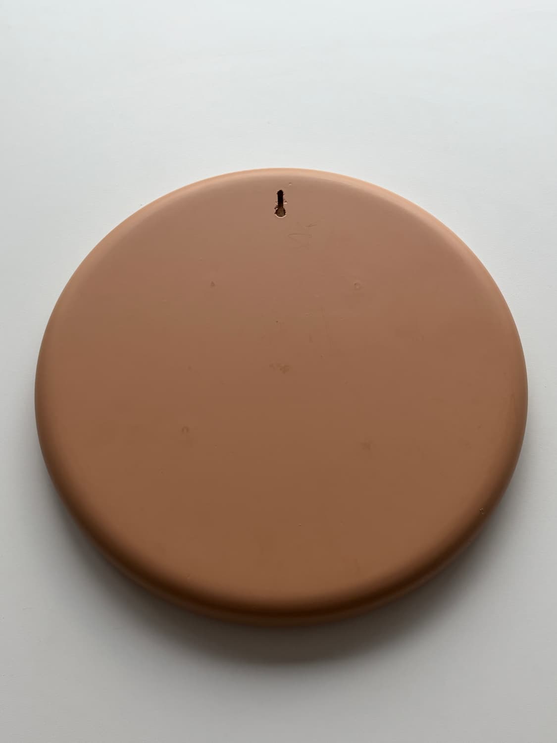 90s 빈티지 라운드 시멘트 브라운 컬러 원형 거울 상품이미지3