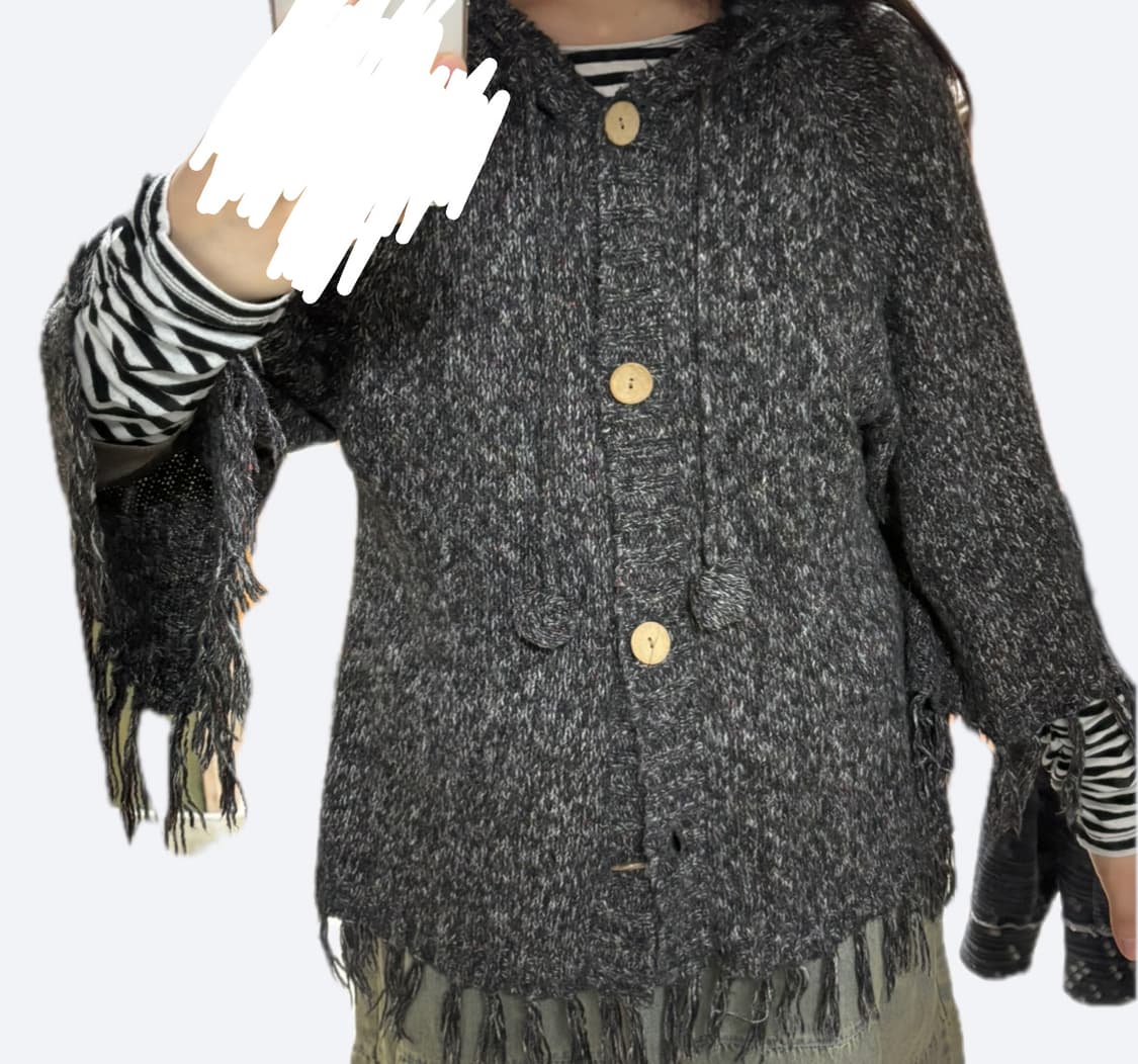 모리 케이프st 방울 가디건  상품이미지1