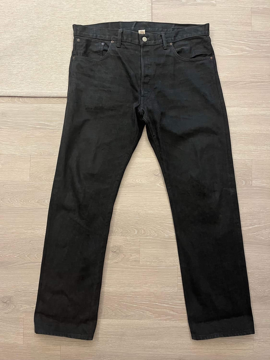 Rrl 로우 스트레이드 블랙 셀비지 상품이미지1