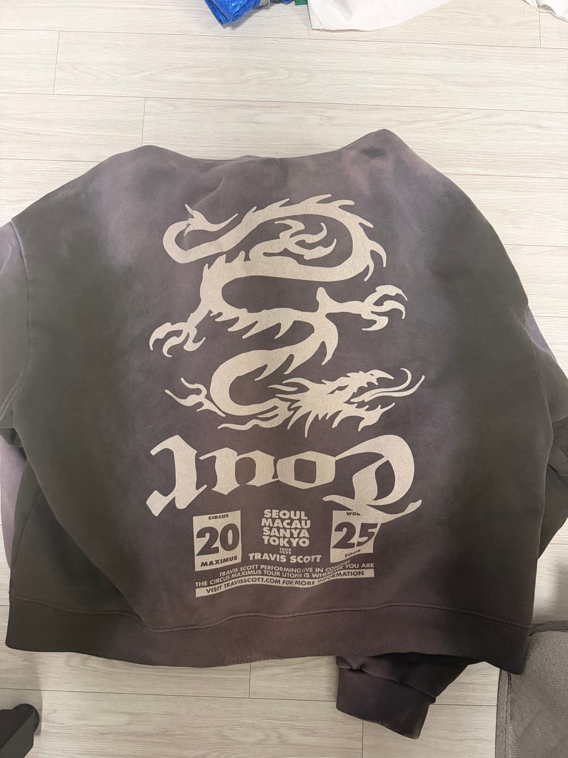 트래비스 스캇 머천 후드집업 L 상품이미지2