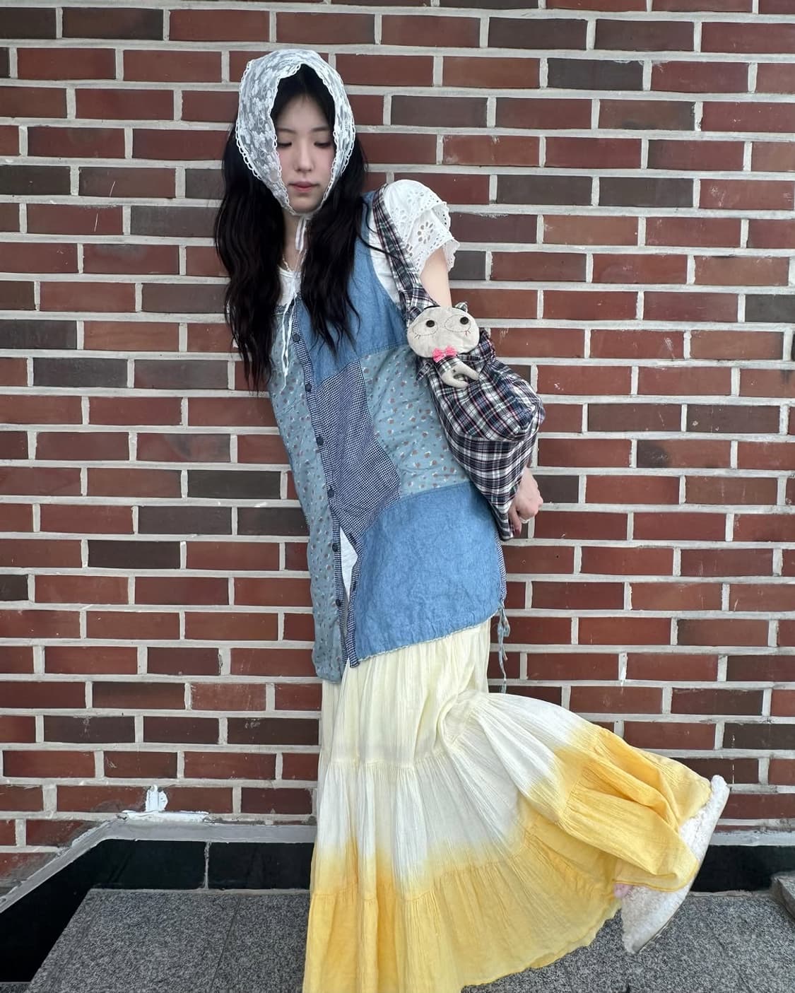 과일가게 모리소녀 빈티지 코디세트 3pcs 상품이미지4