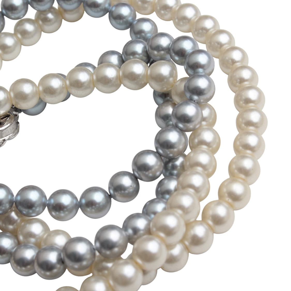 아이보리/그레이 진주목걸이 2종 세트 상품이미지4