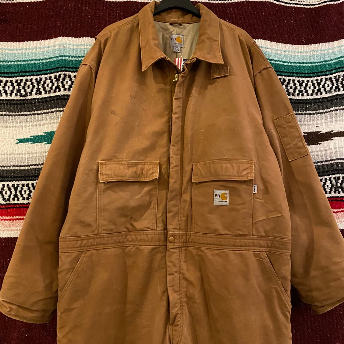 00s USA 칼하트 워크 패딩 점프슈트 상품이미지7