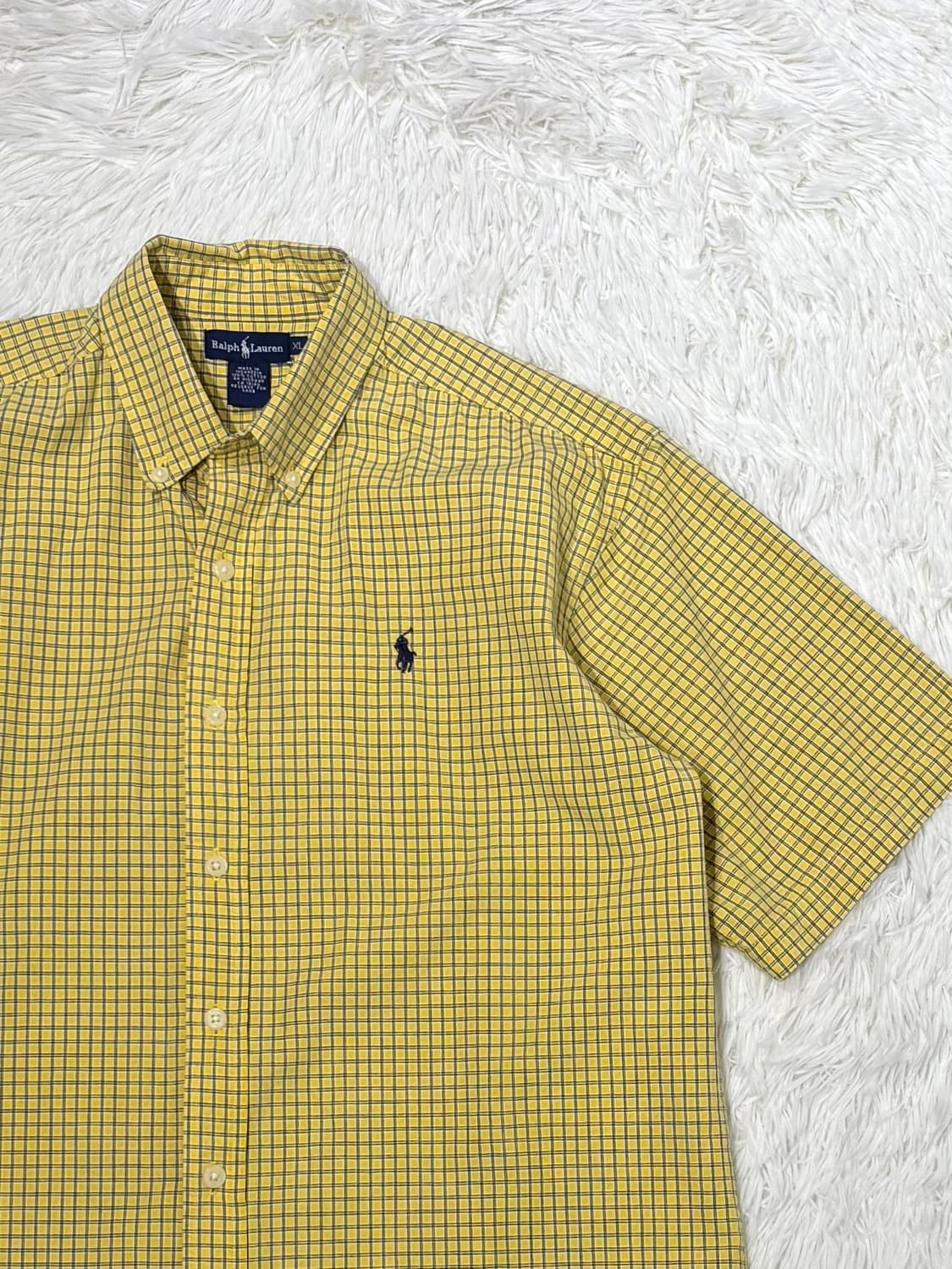 폴로랄프로렌 네이비포니 체크 반팔 셔츠 상품이미지5