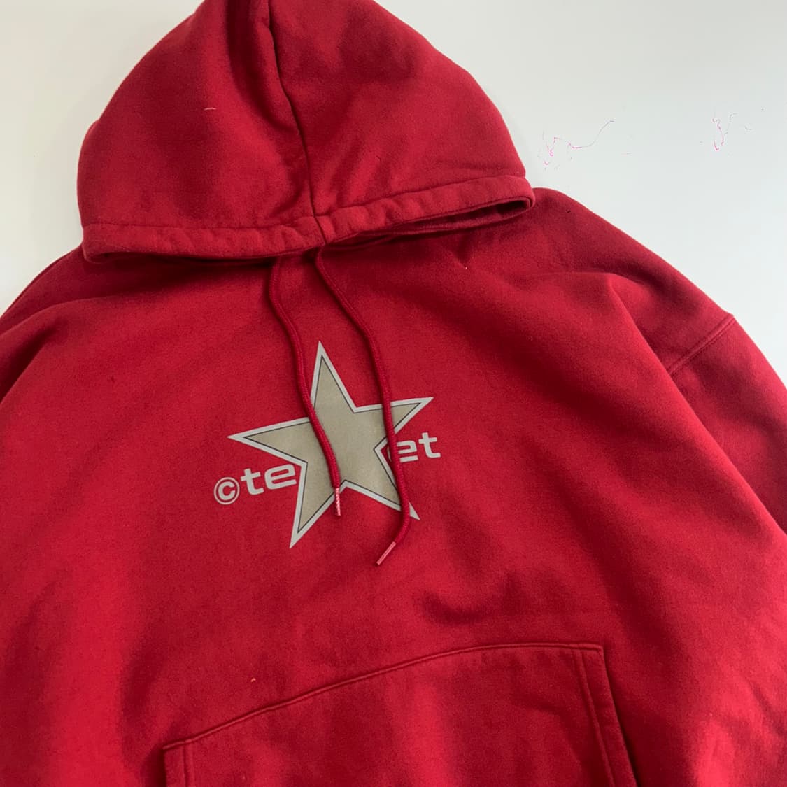 Teket 스타 로고 레드 후드티 상품이미지4