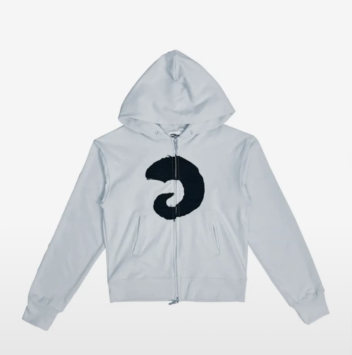 탄산마그네슘 혼 아플리케 후드집업 스카이블루 상품이미지1