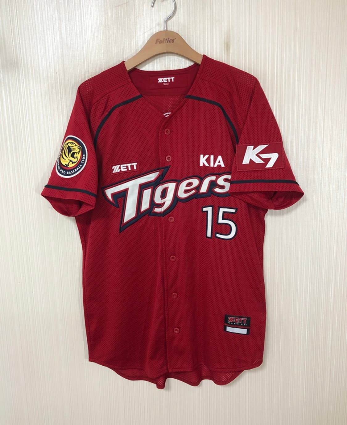 KBO ZETT 기아타이거즈 원정유니폼/져지 95(L) #15 이용규 상품이미지1