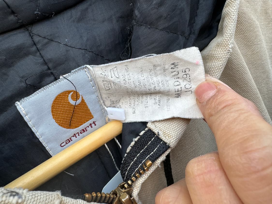 90s 칼하트 빈티지 jq295 하드페이딩 덕 액티브 워크 자켓 m 상품이미지7